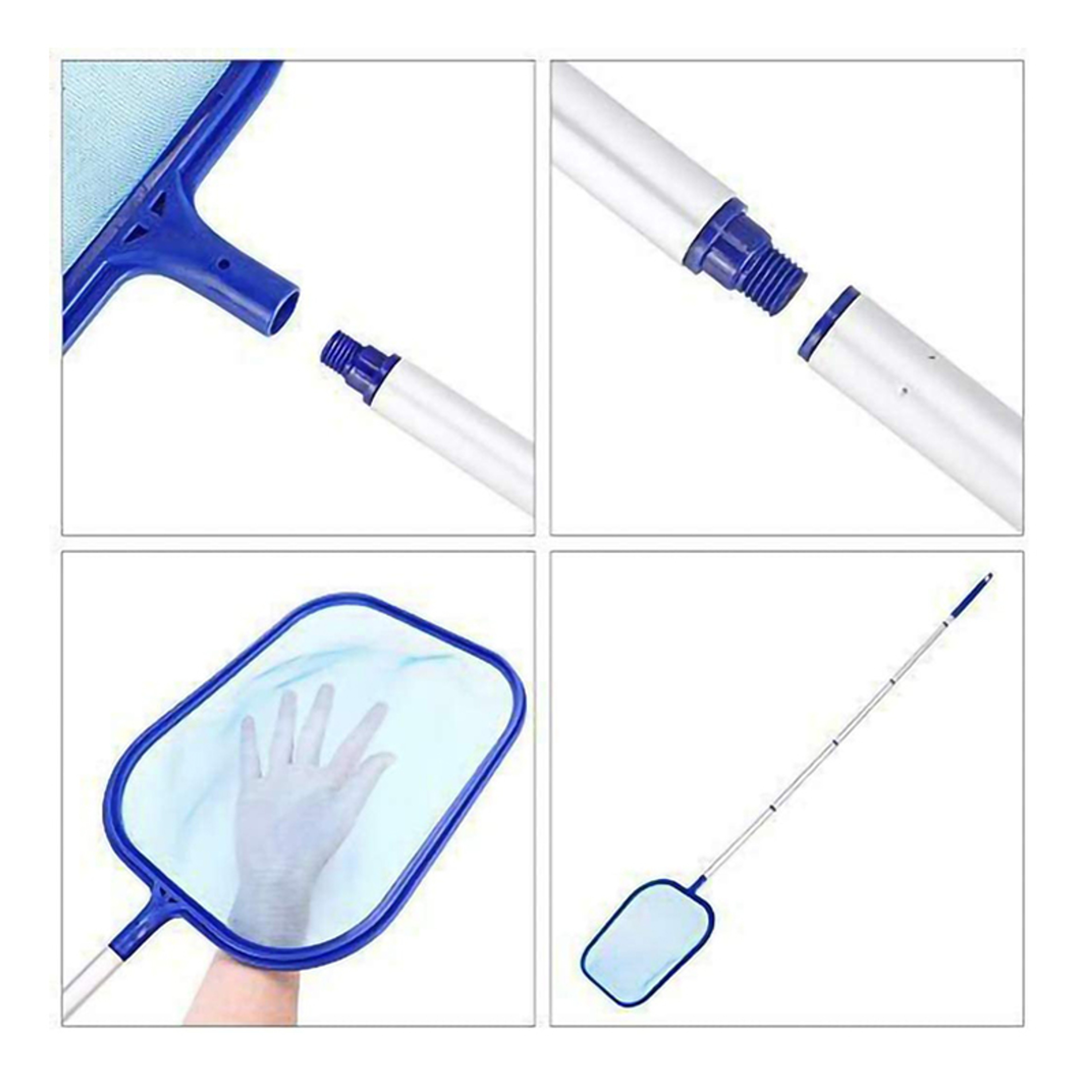 Pool Skimmer Net With Section Aluminum Pole Lightweight Pool Leaf Skimmer For Pools  Spas 1