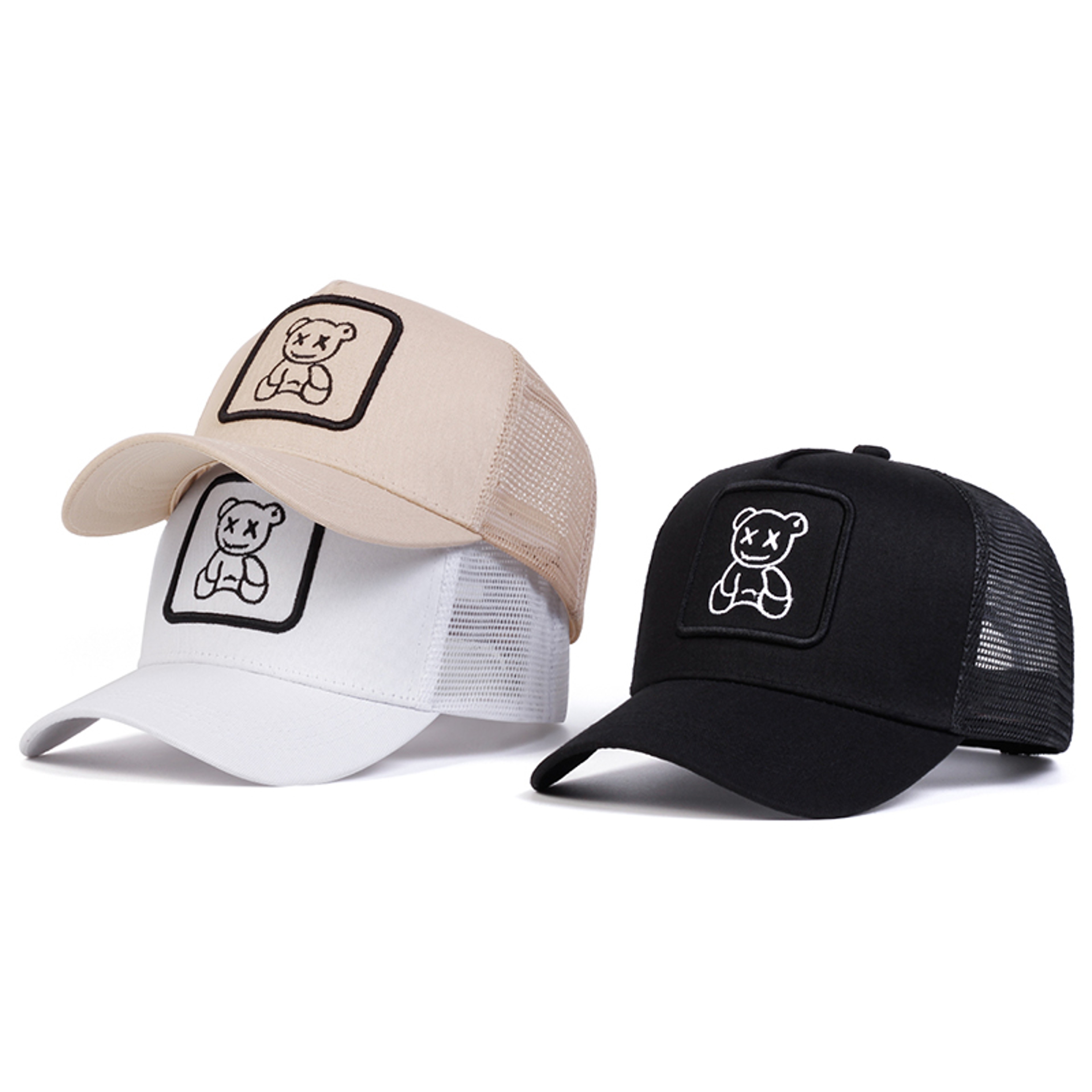 Little Bear Mesh Baseball Cap Adjustable Bear Embroidery Cap for Men & Women – view 1
