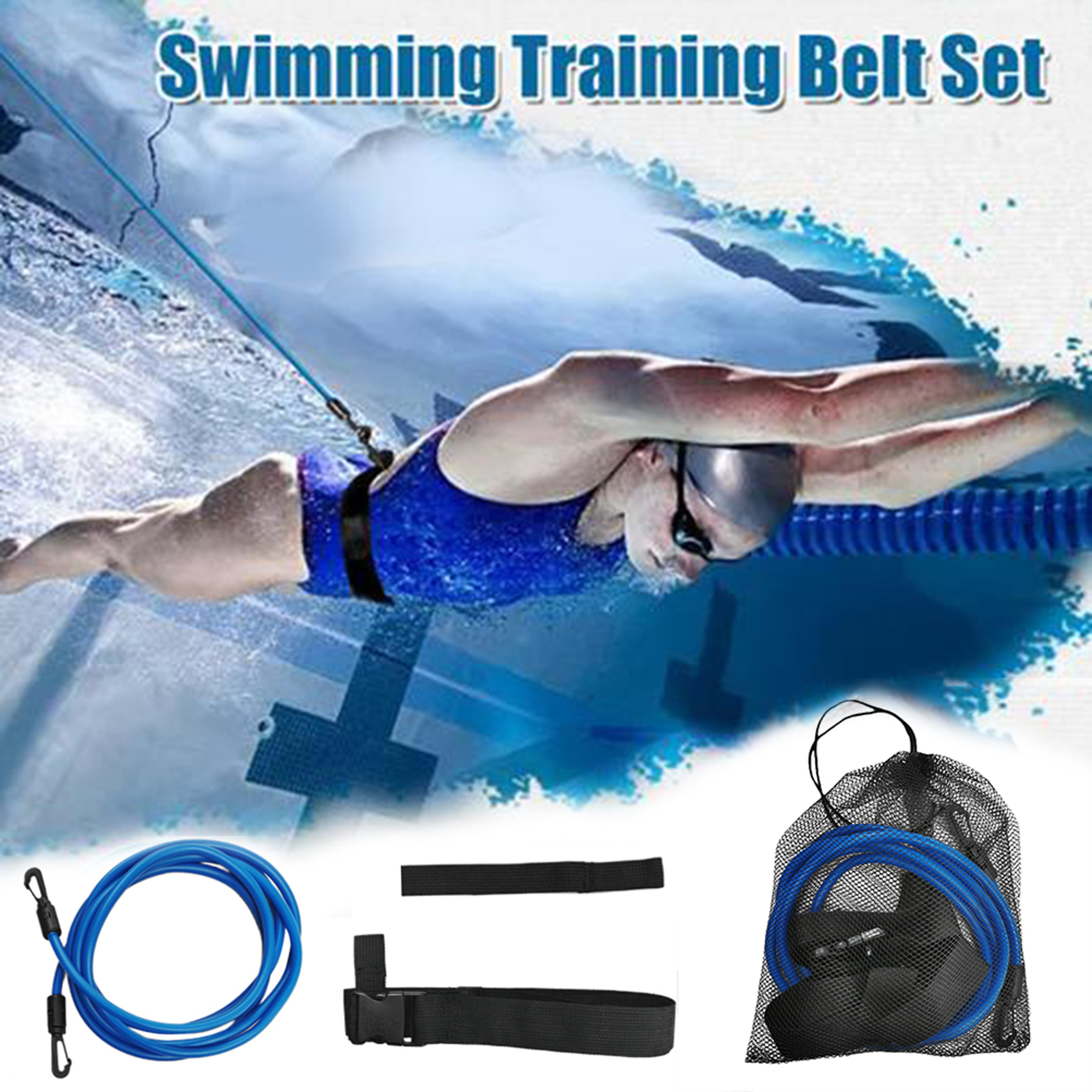 ProFlex Swimming Training Belt With Adjustable Swim Resistance Belt  Stationary Swim Trainer 1