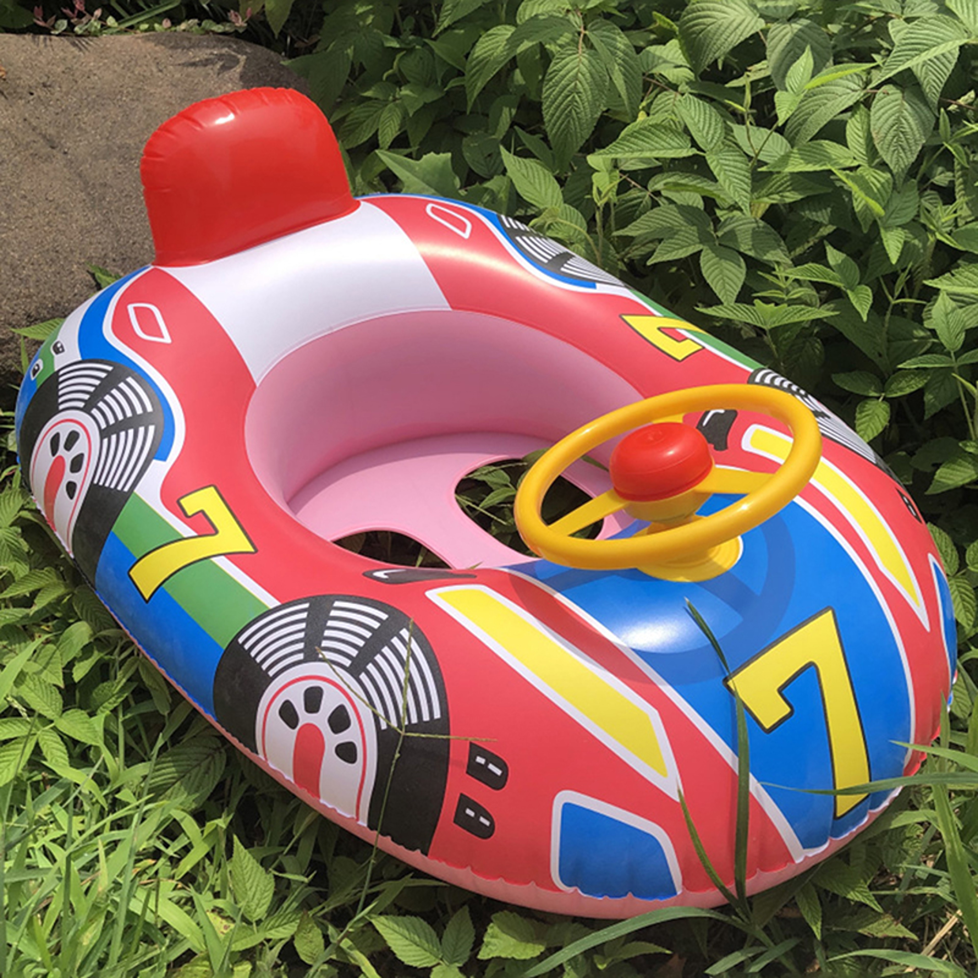 Summer Splash Inflatable Swim Ring Durable PVC Swim Ring Pool Float For Beach  Pool Fun 1