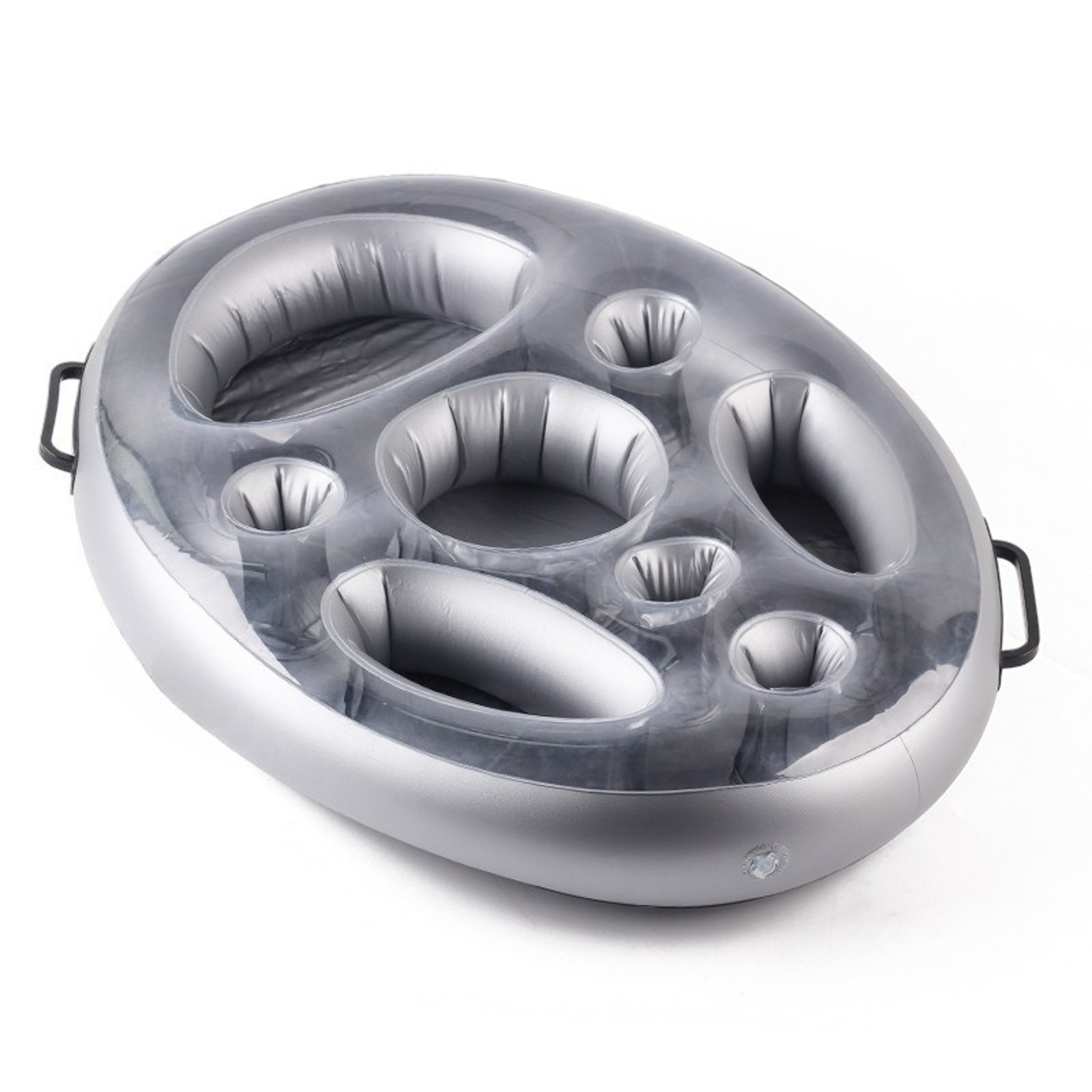 Floating Pool Bar Inflatable Drink Tray With Cooler  Multi Cup Holders 4