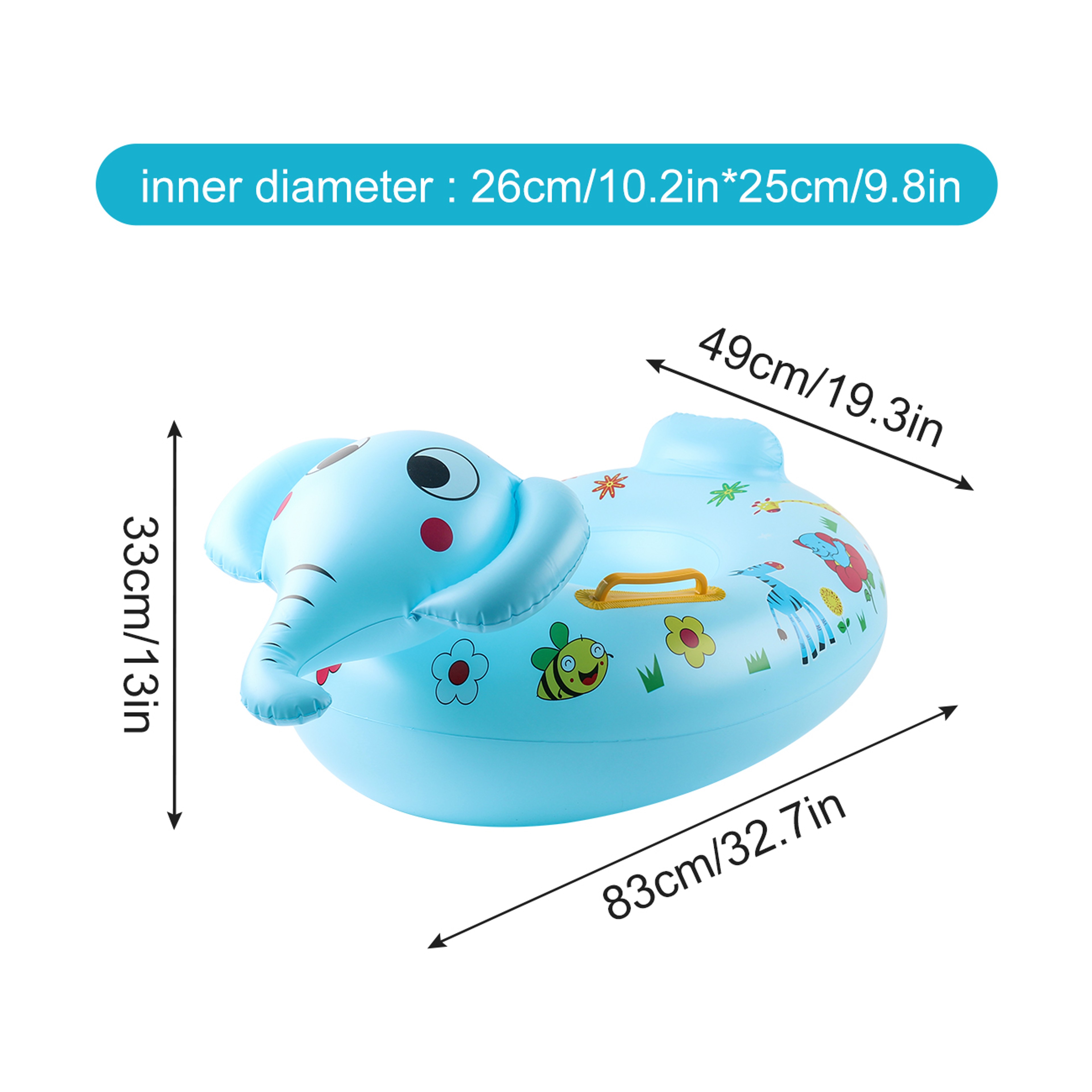 Animal Adventure Kids Pool Float Inflatable Pool Swim Ring For Beach  Pool Fun 0
