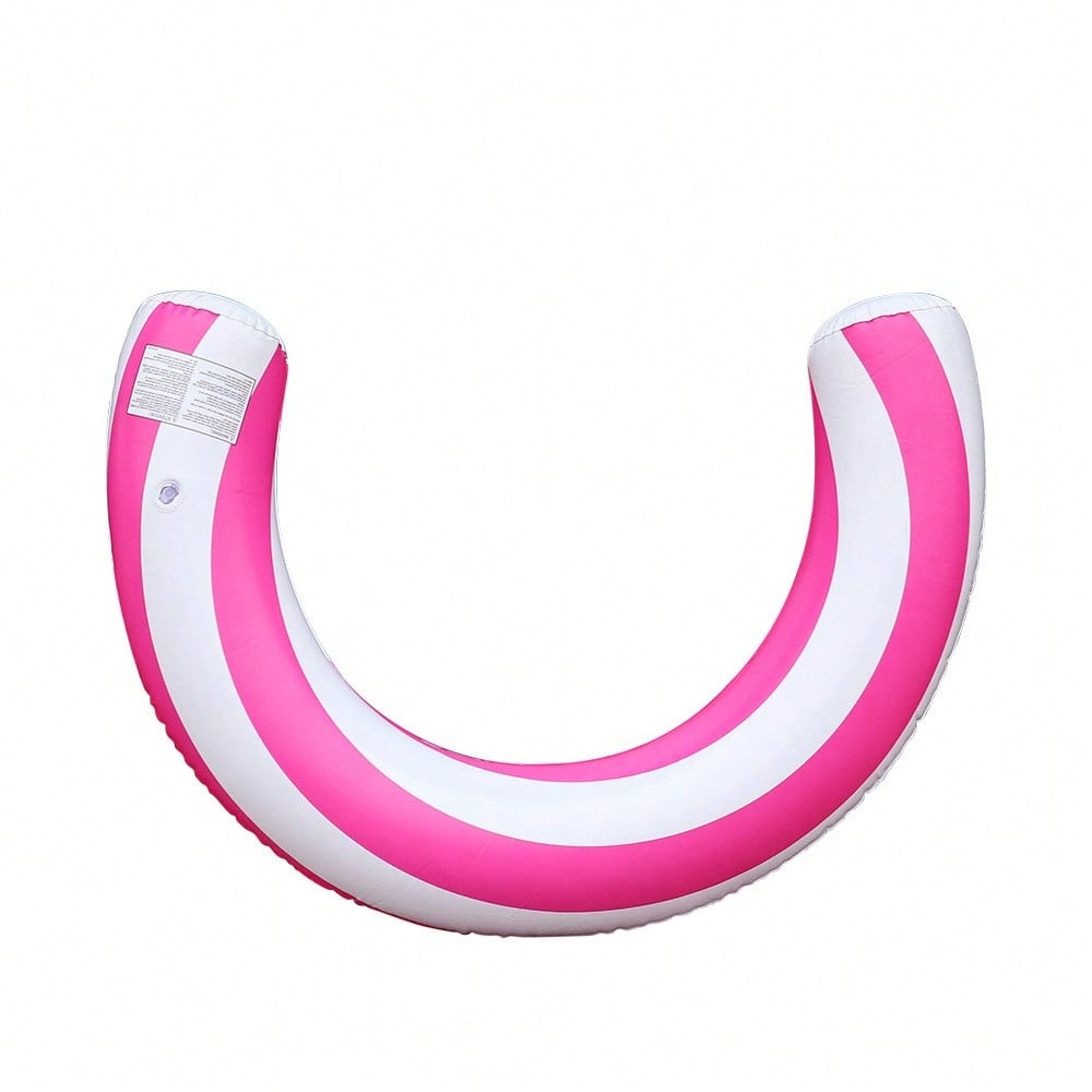 Striped Inflatable Pool Float U Shaped Swim Ring Thick PVC Pool Lounge Float for Summer Fun – view 7