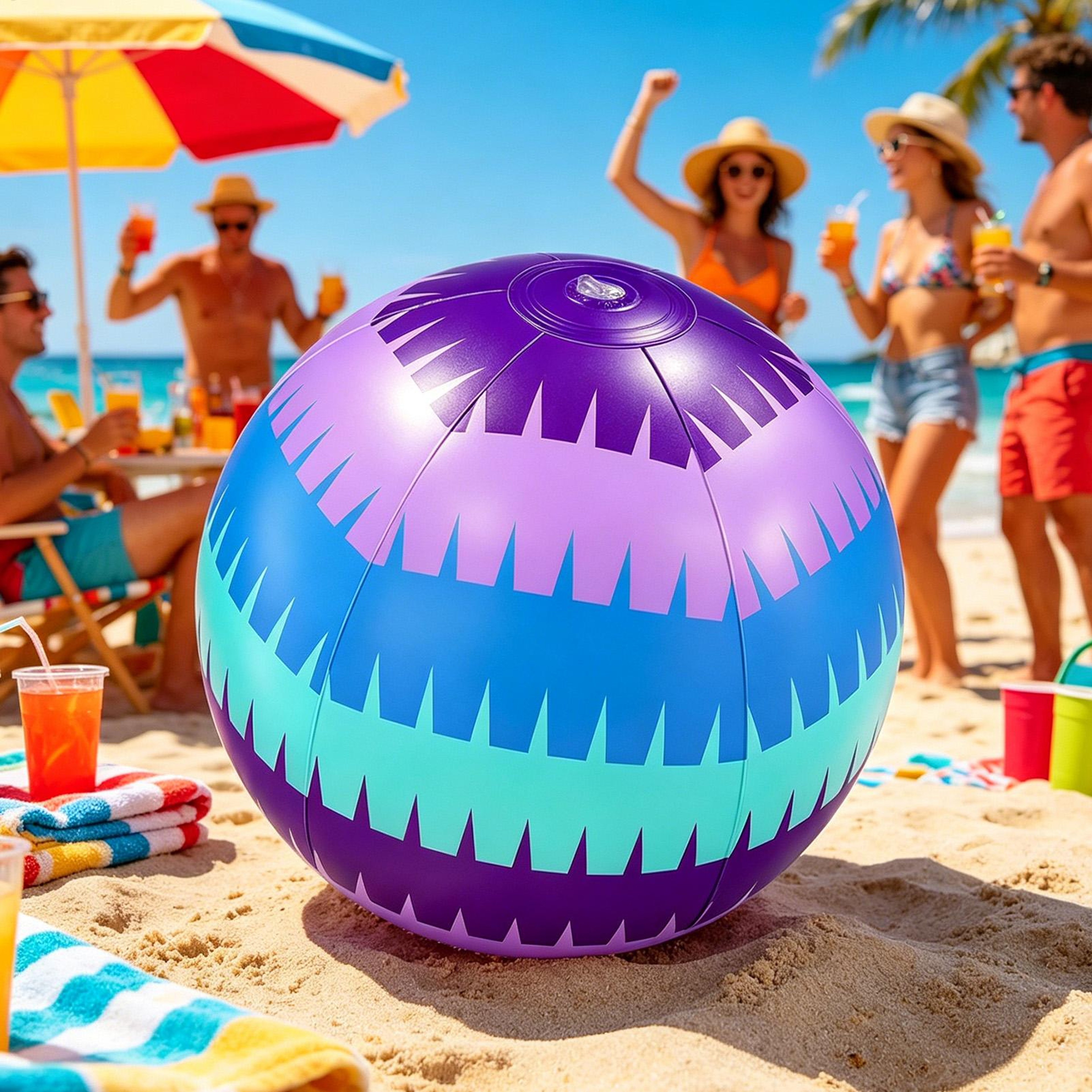 Inflatable Beach Ball Thickened Eco Friendly Pool Ball For Summer Beach  Pool Games 1