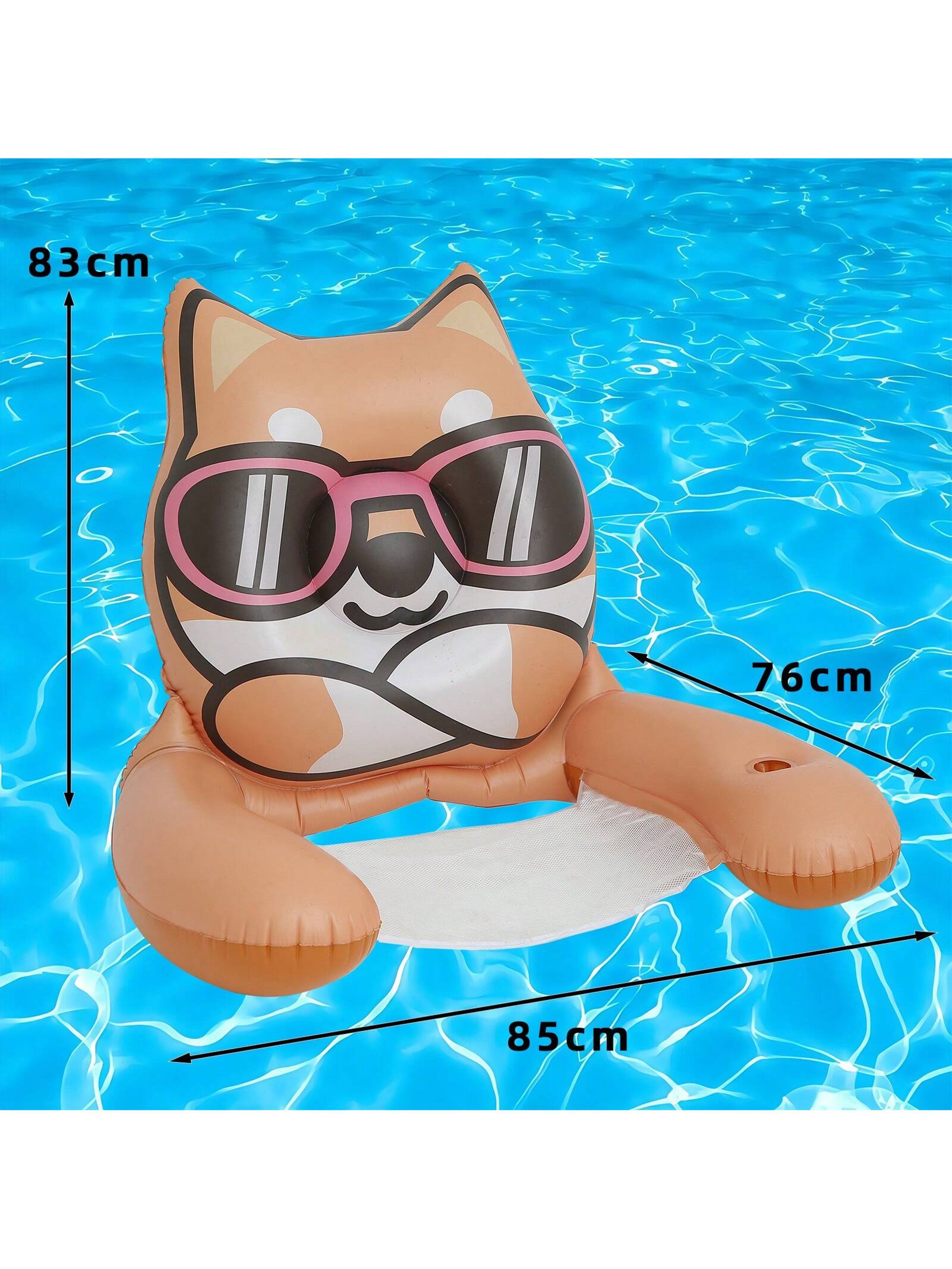 Inflatable Pool Float Chair with Soft Sling Fabric for Adults Floating Pool Lounge Water Seat – view 7