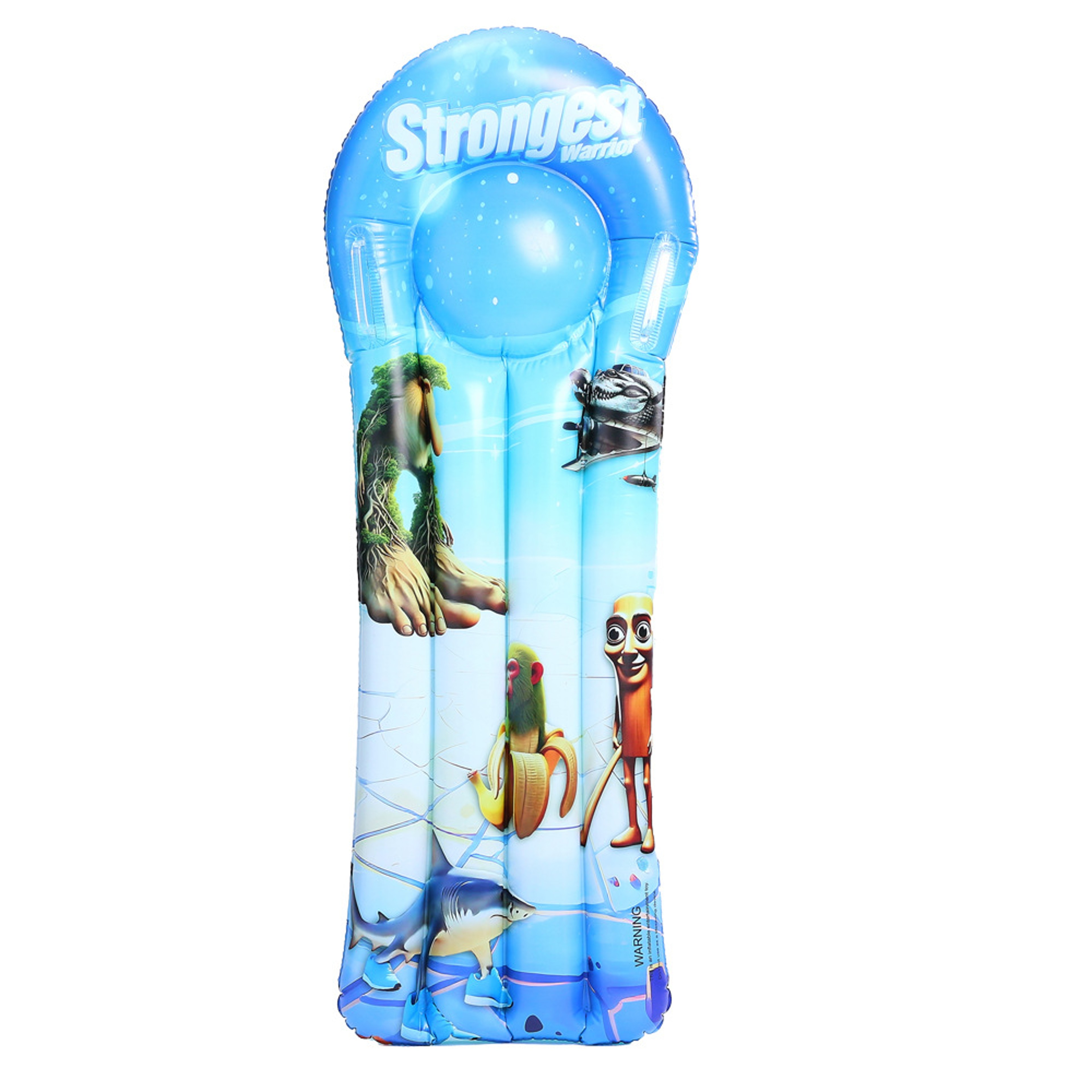Kids Inflatable Surfboard Swim Training Float With Handles For Pool  Beach Fun 2