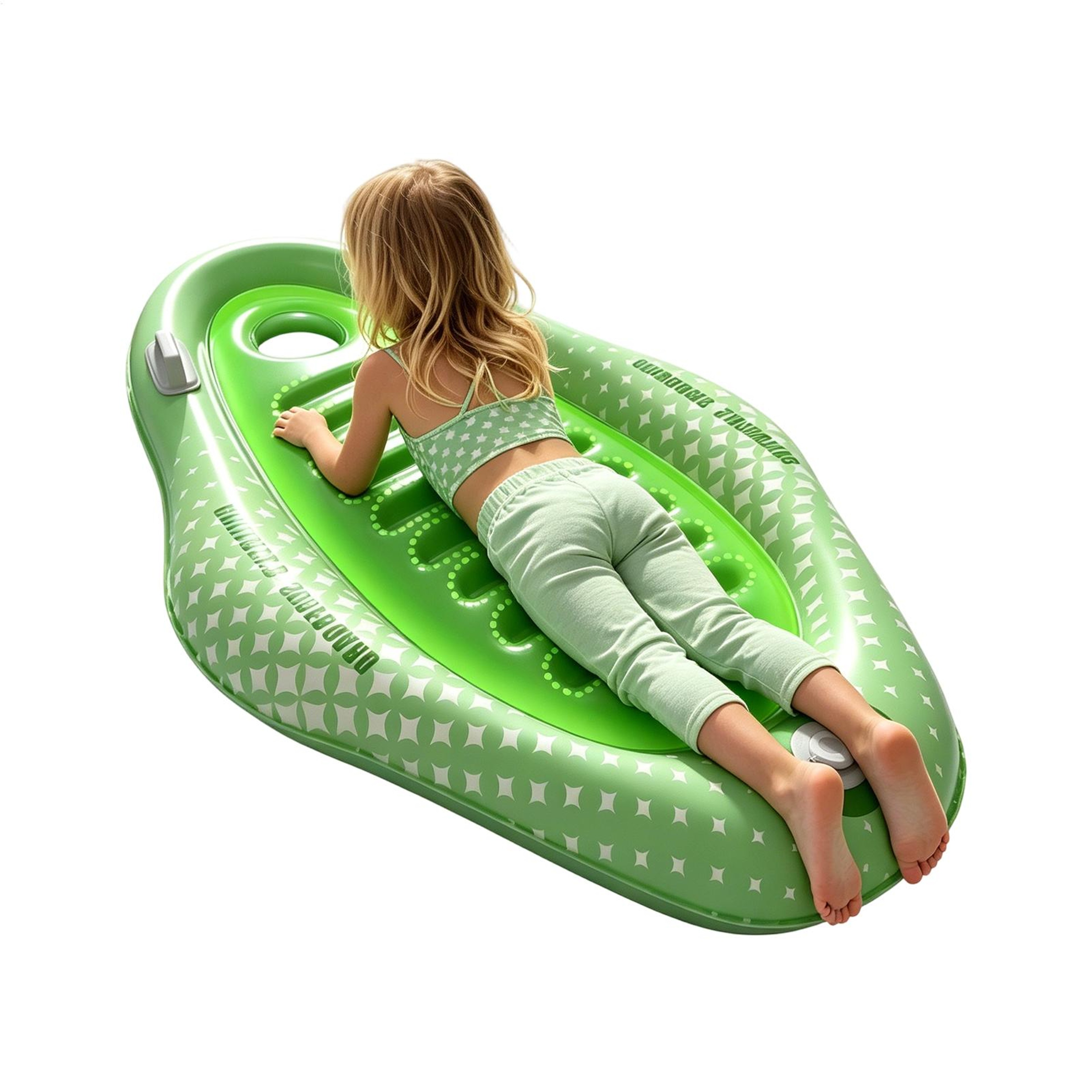 Kids Inflatable Beach Float Board With Handle Lightweight Pool Float For Summer Water Fun 0