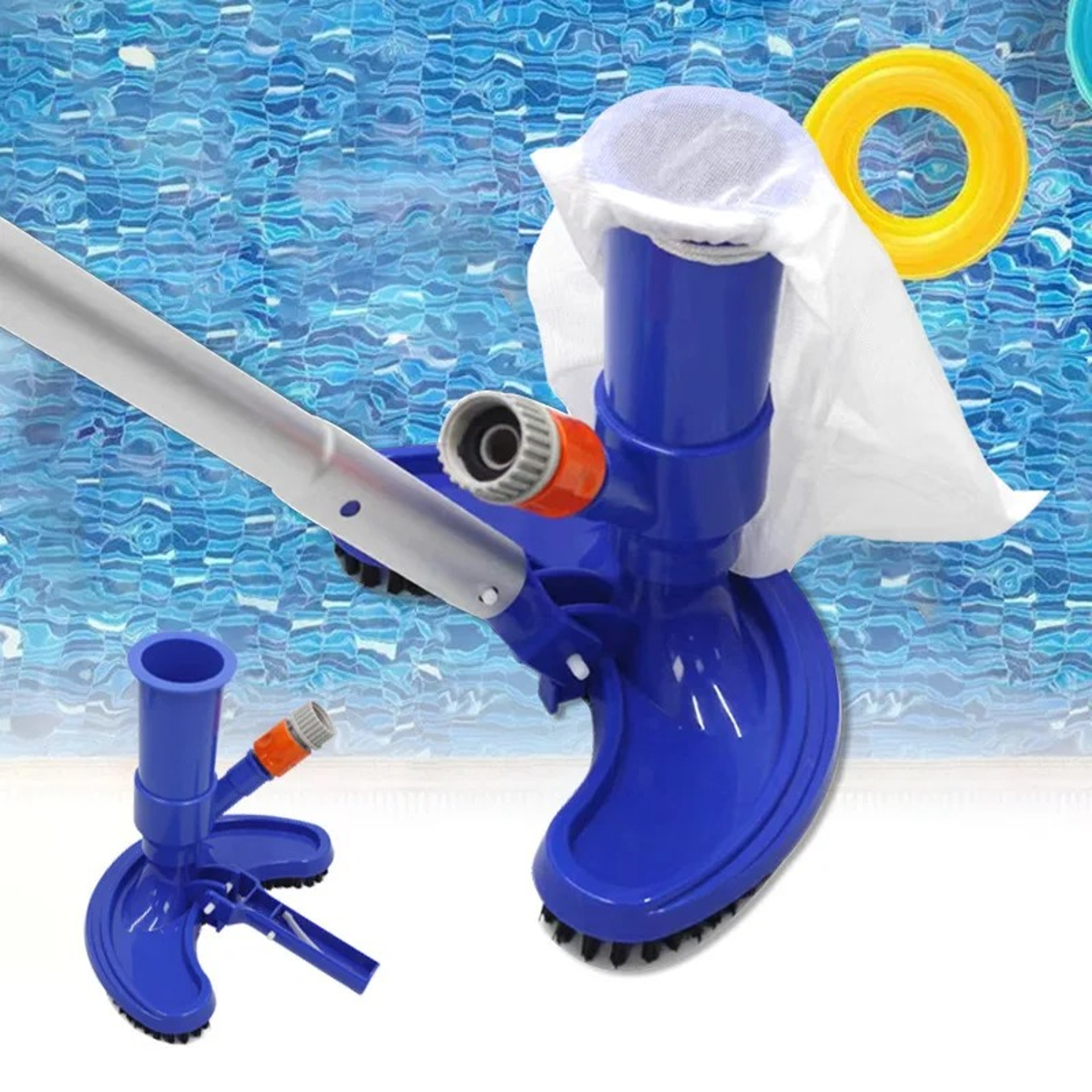Portable Pool Vacuum Cleaner For Above  Inground Pools Manual Underwater Pool Cleaner Tool 1