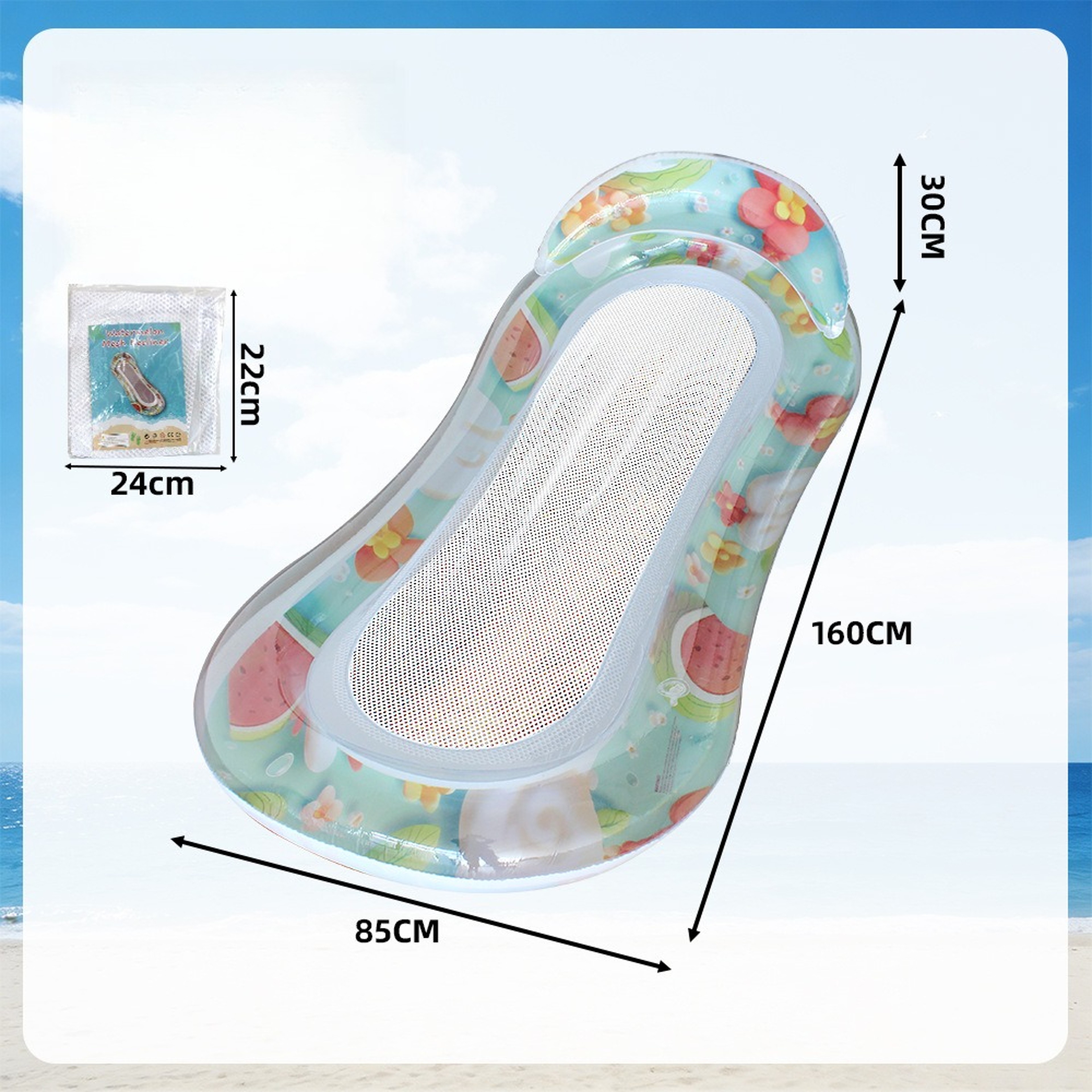 Pool Hammock Float Portable Inflatable Pool Lounge Chair For Adults  Kids 1