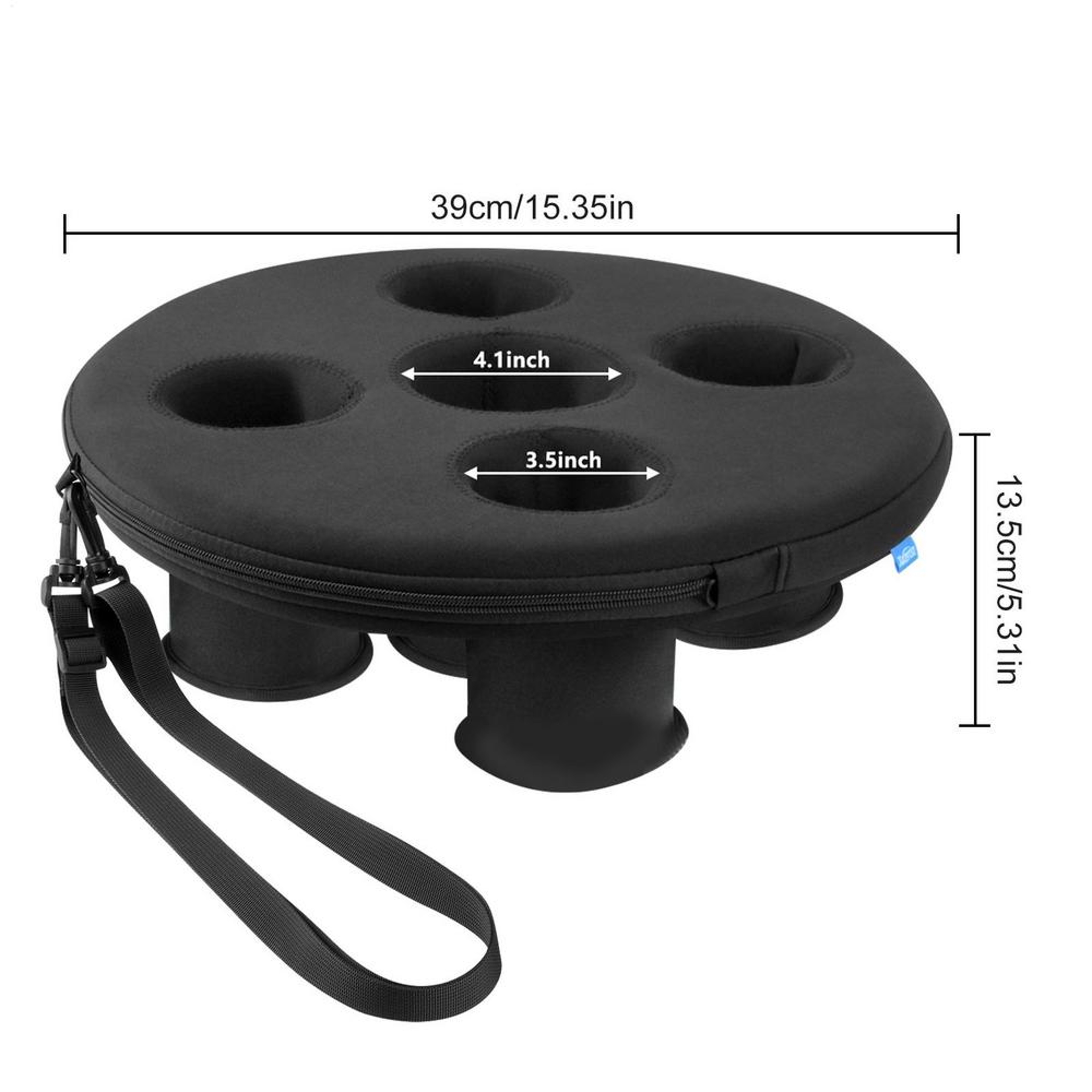 Floating Pool Cup Holder with Drink Slots Floating Pool Cup Holder for Pool, Beach & Hot Tub Fun – view 7