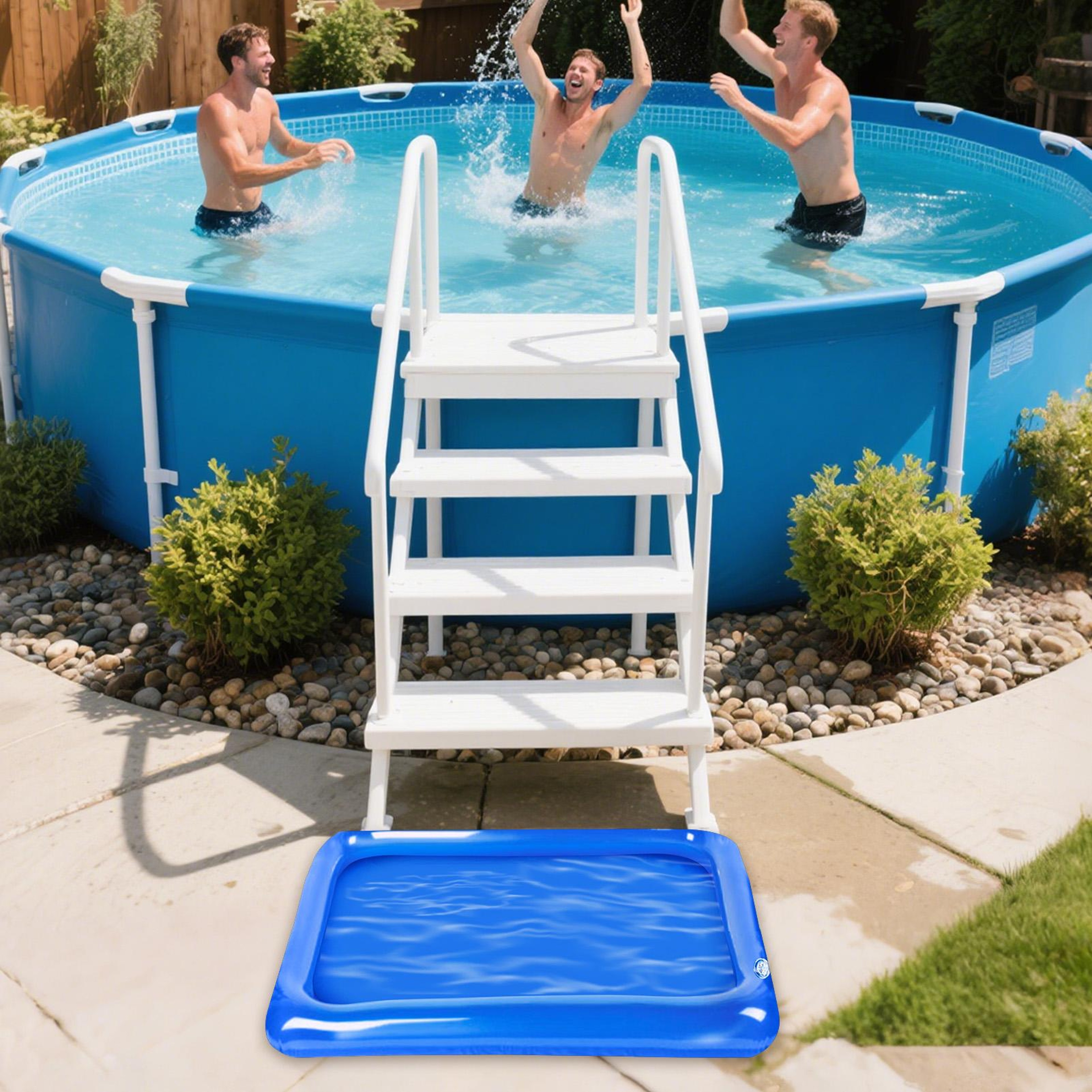 Portable Inflatable Pool Foot Bath Foldable Pool Foot Wash Basin For Beach Camping  Backyard Pools 1