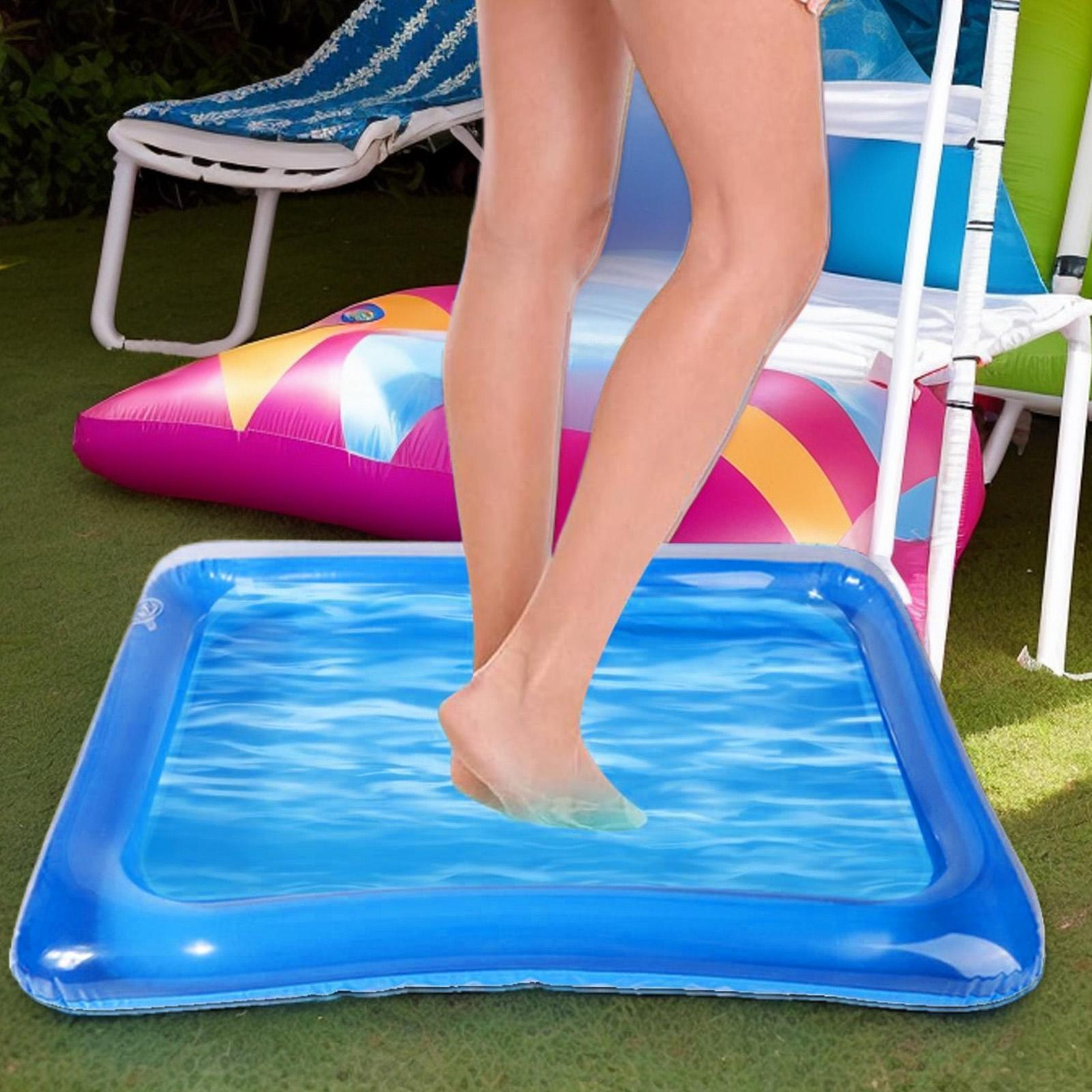 Portable Inflatable Pool Foot Bath Foldable Pool Foot Wash Basin For Beach Camping  Backyard Pools 2