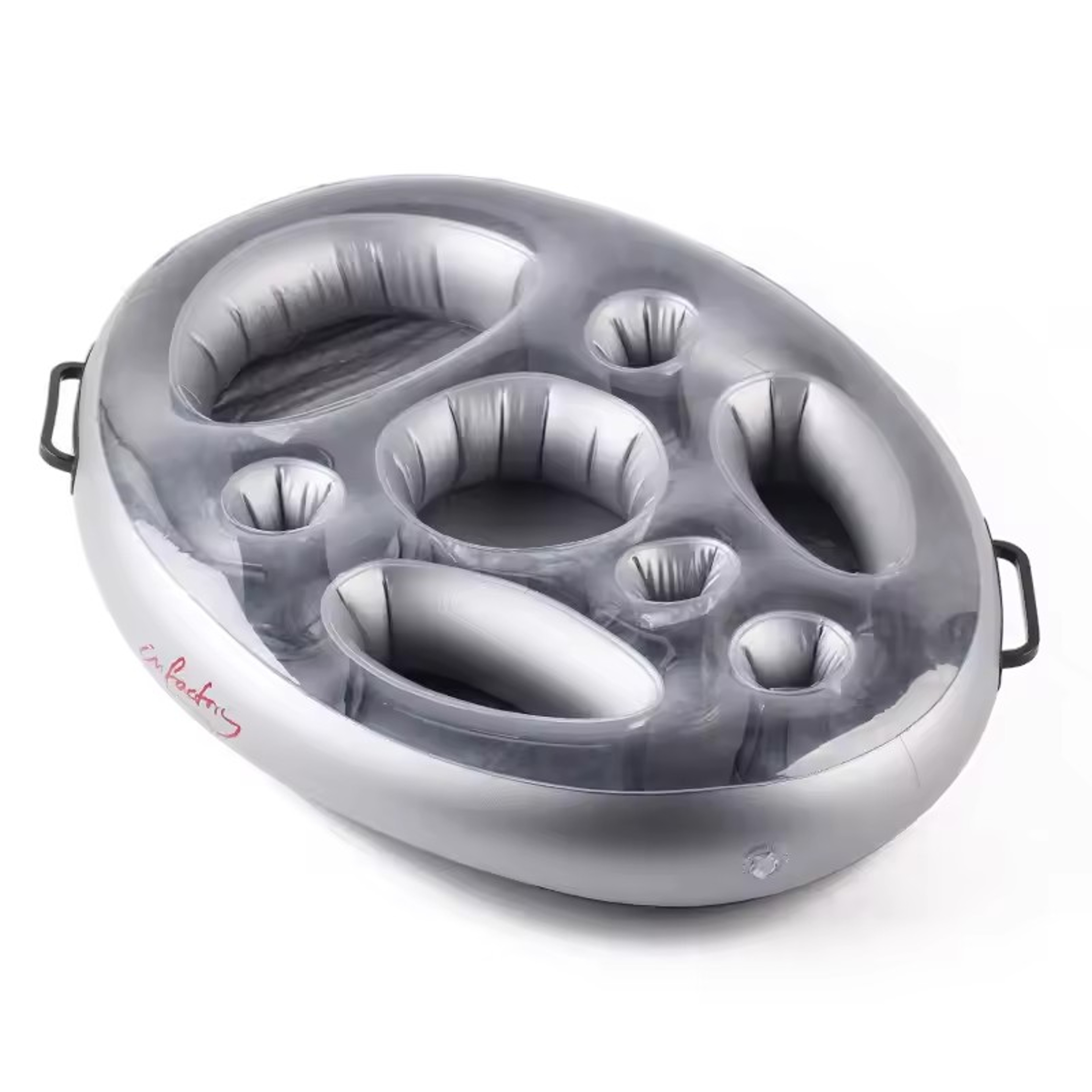 Inflatable Pool Drink Cooler & Floating Bar Tray with Cup Holders for Beach & Pool Parties – view 7