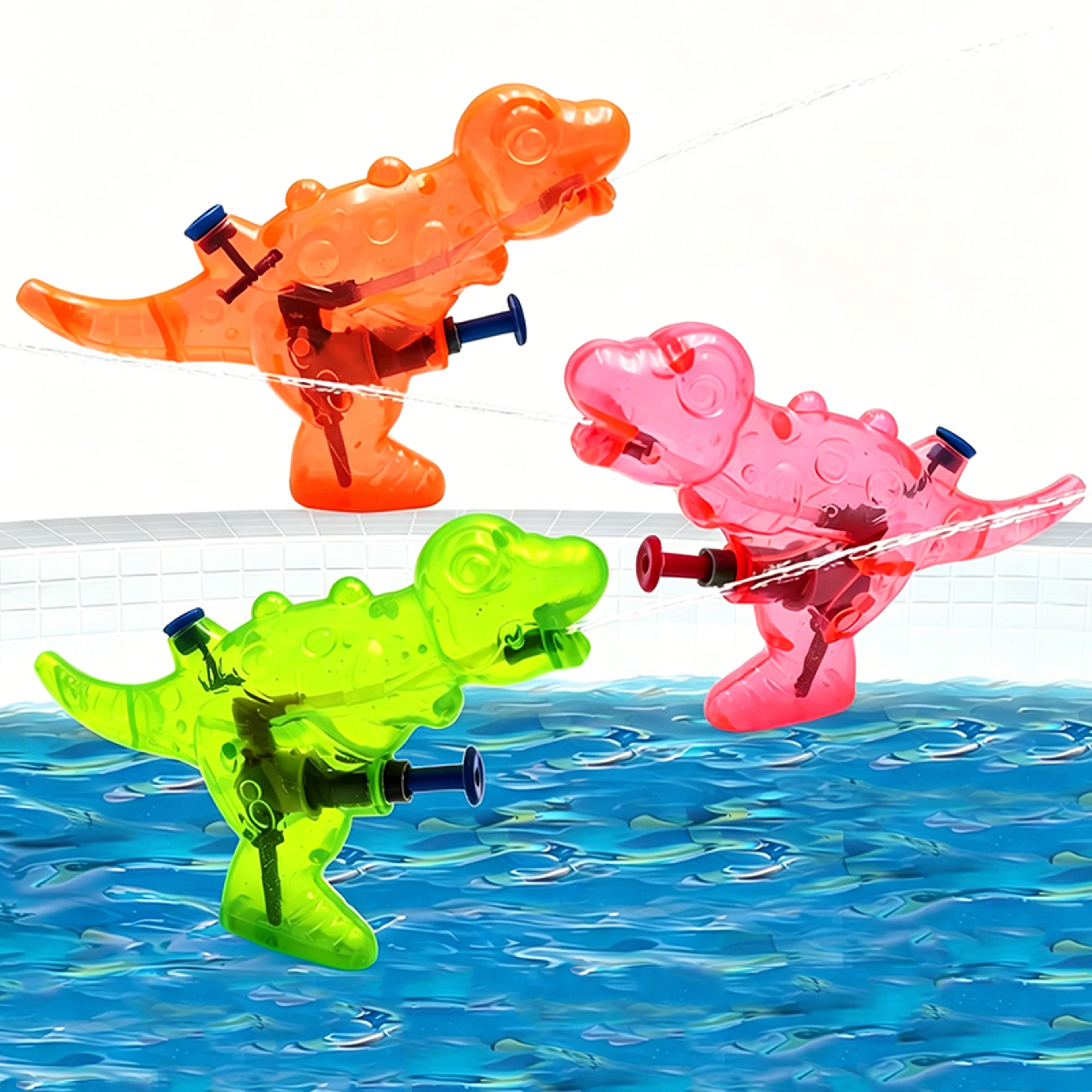 Dino Splash Dinosaur Water Gun Fun Kids Squirt Gun For Pool Beach  Backyard Water Battles 0