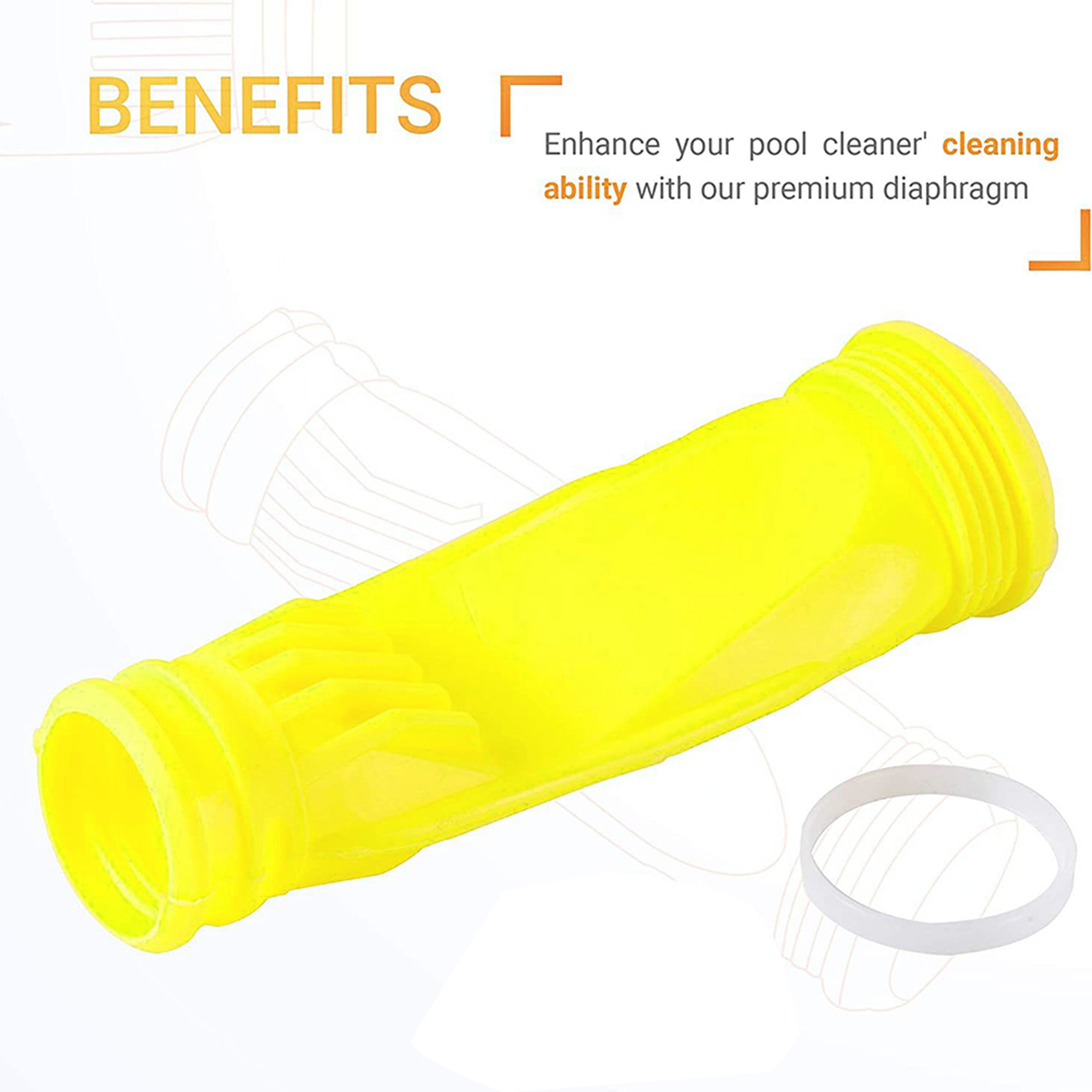 Long Life Pool Cleaner Diaphragm with Ring for Zodiac Baracuda Pool Vacuum Replacement – view 4