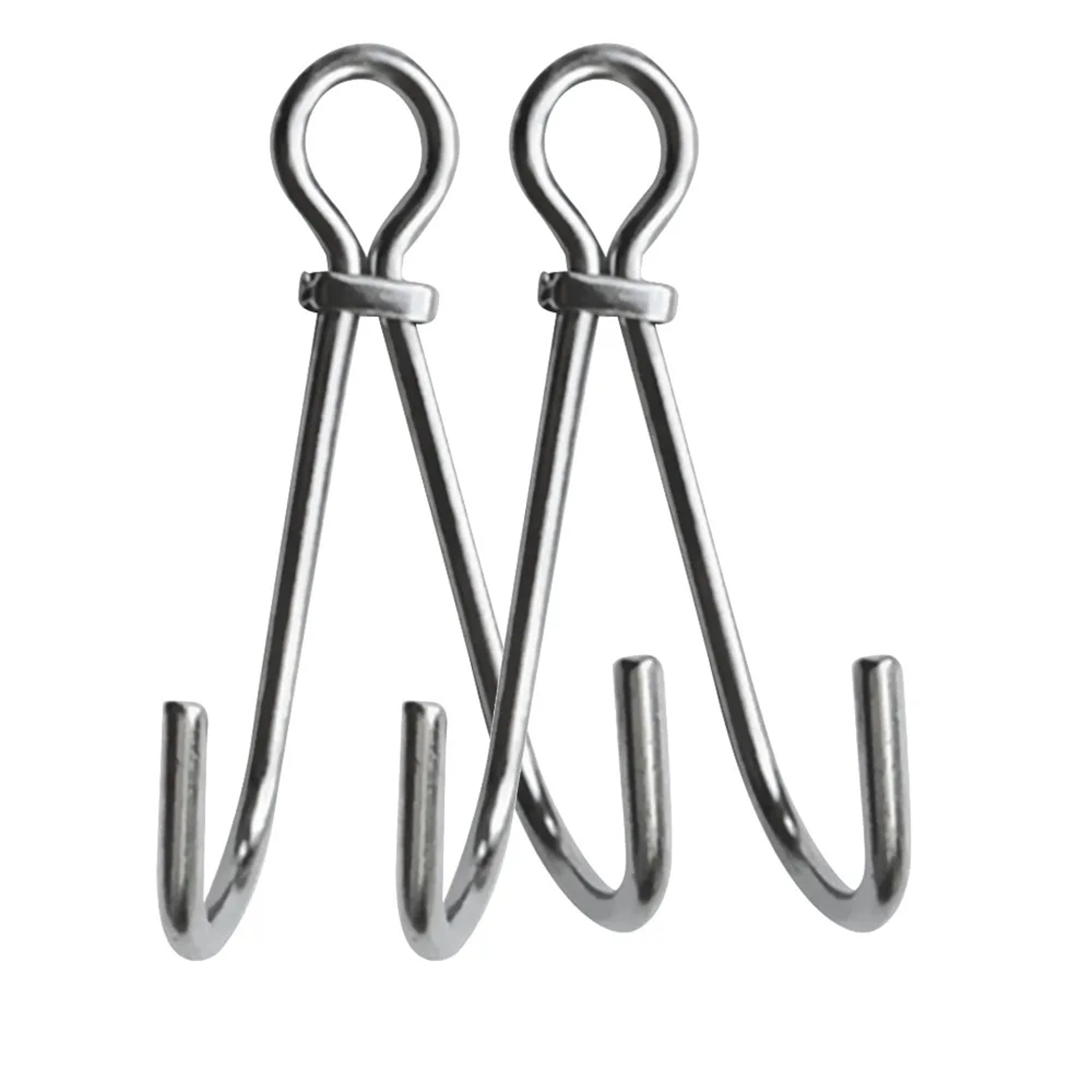 Stainless Steel Scuba Reef Hook Drift Diving Safety Hook With Double Clip 0