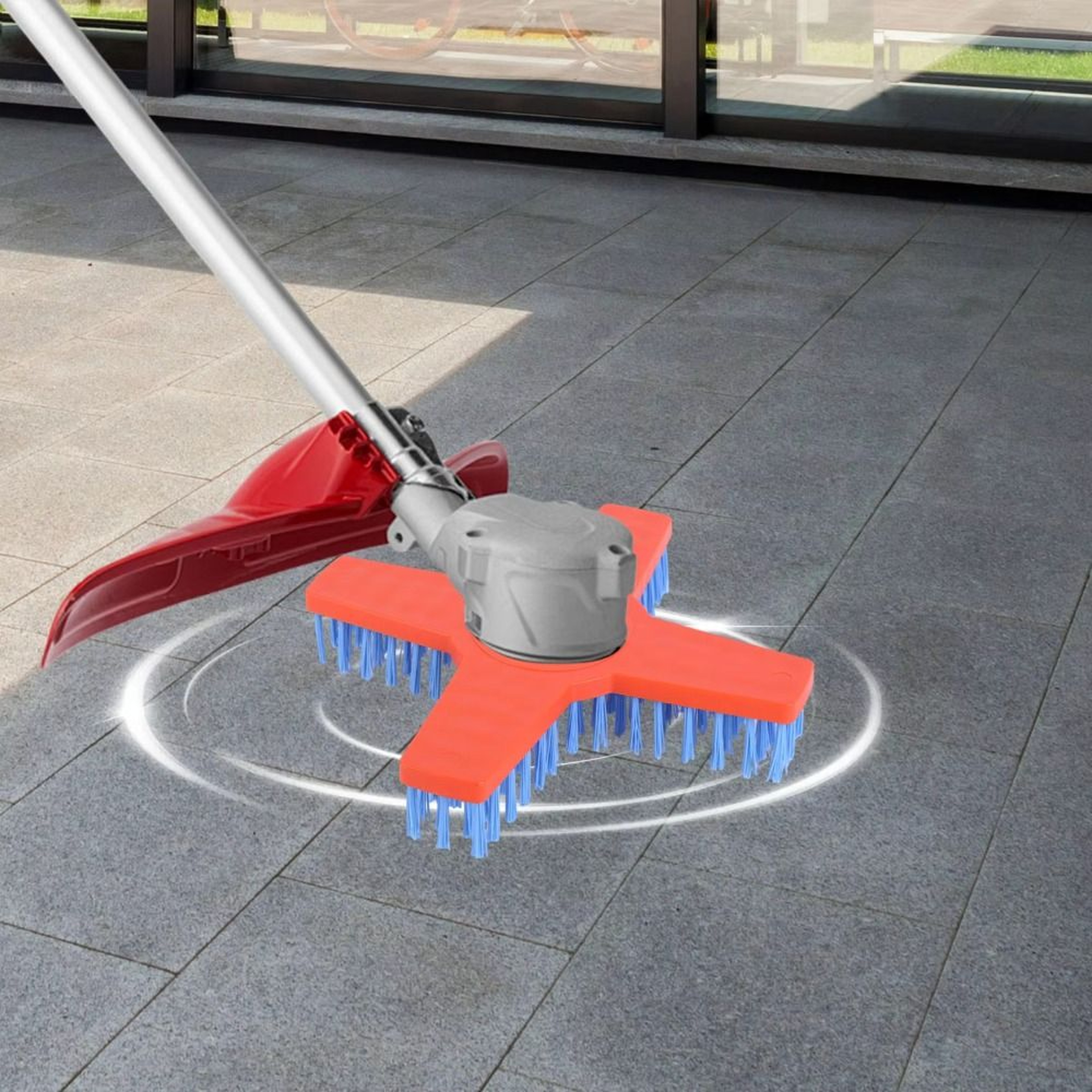 Heavy Duty Lawn Mower Cleaning Brush Wear Resistant Mower Deck Cleaning Tool For Fast Grass  Debris 1