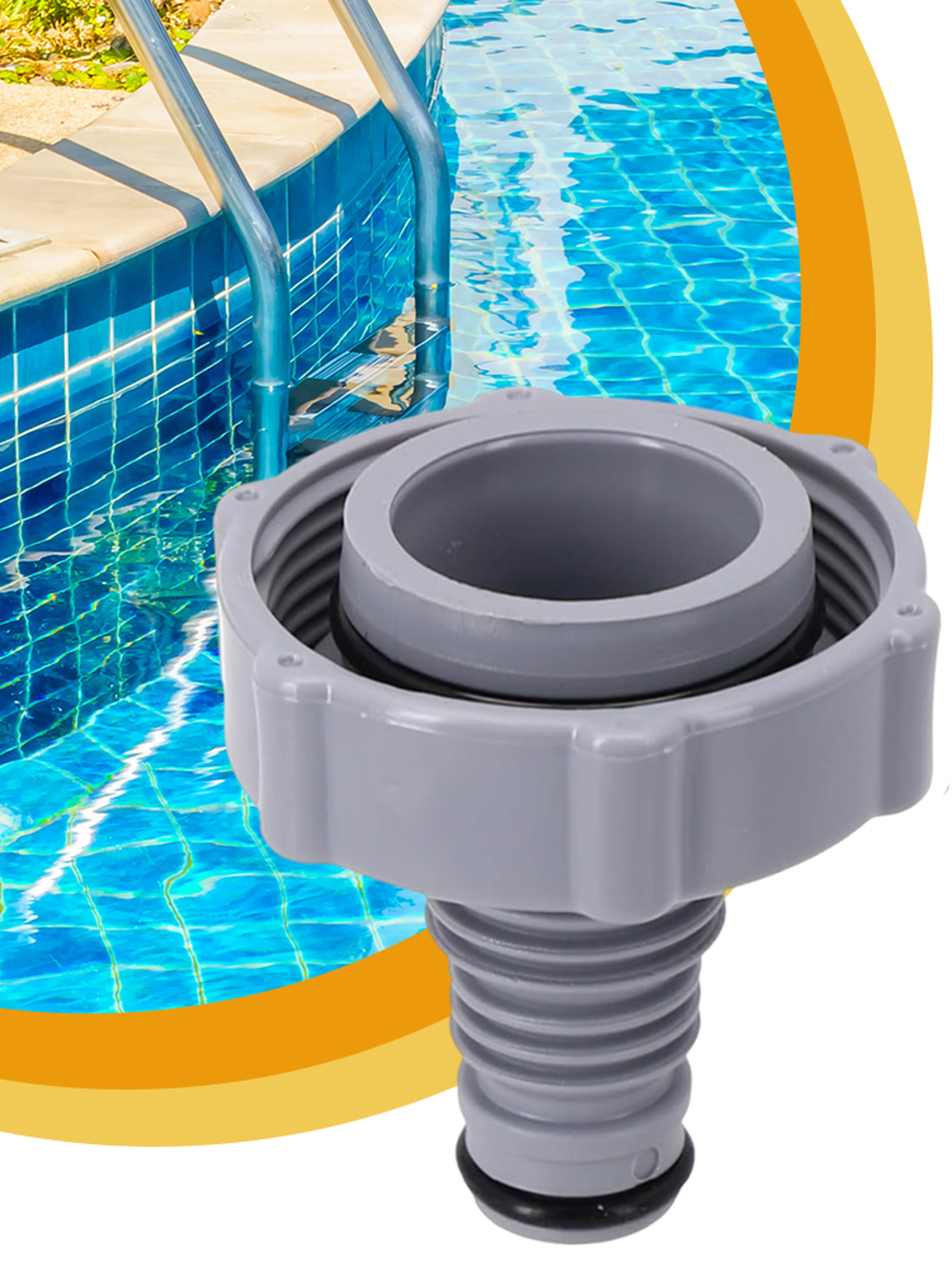 Bestway Pool Drain Hose Adapter Replacement For Above Ground Pool Draining Valve 4