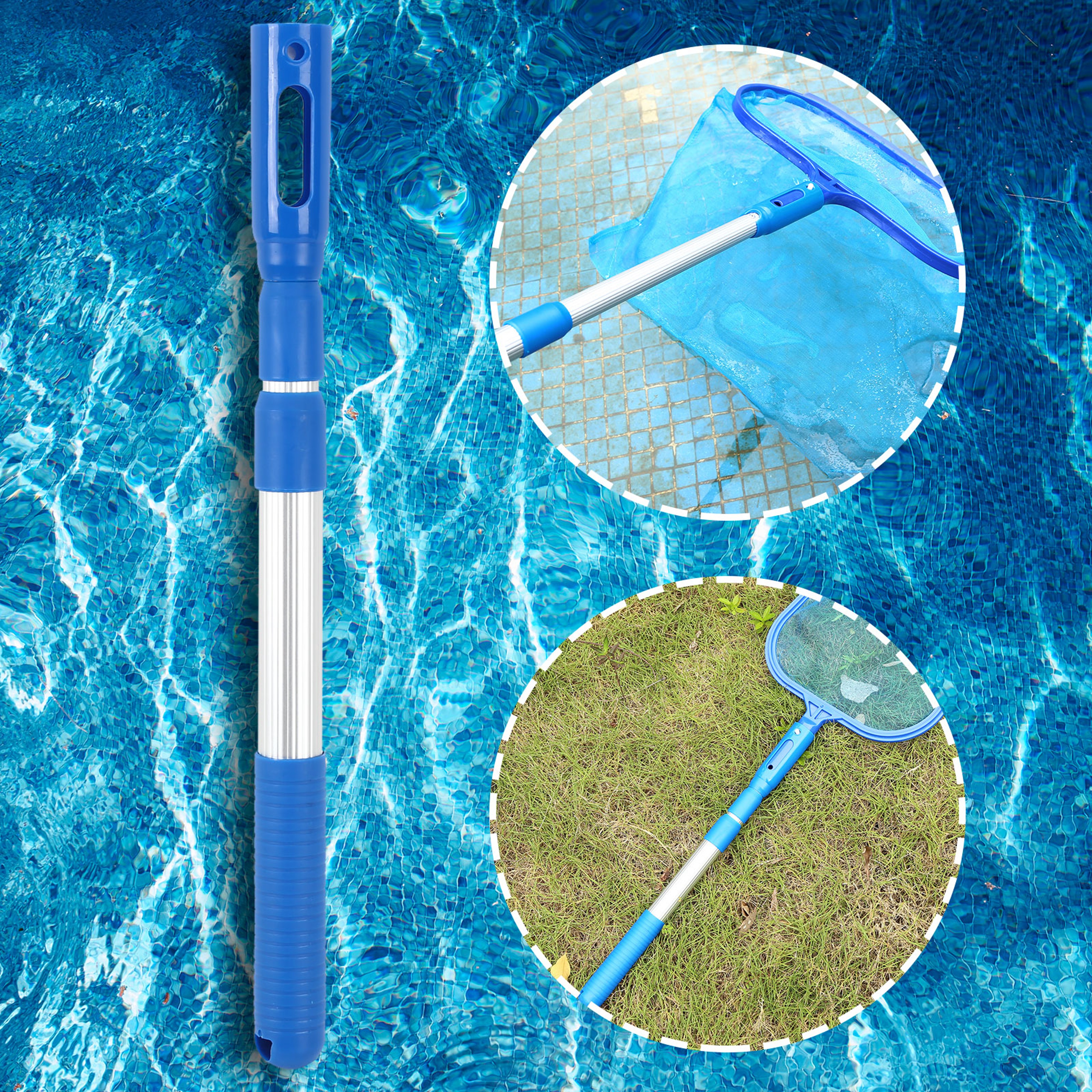 Adjustable Telescopic Pool Skimmer Net with Extendable Pole for Fast Pool & Pond Cleaning – view 3