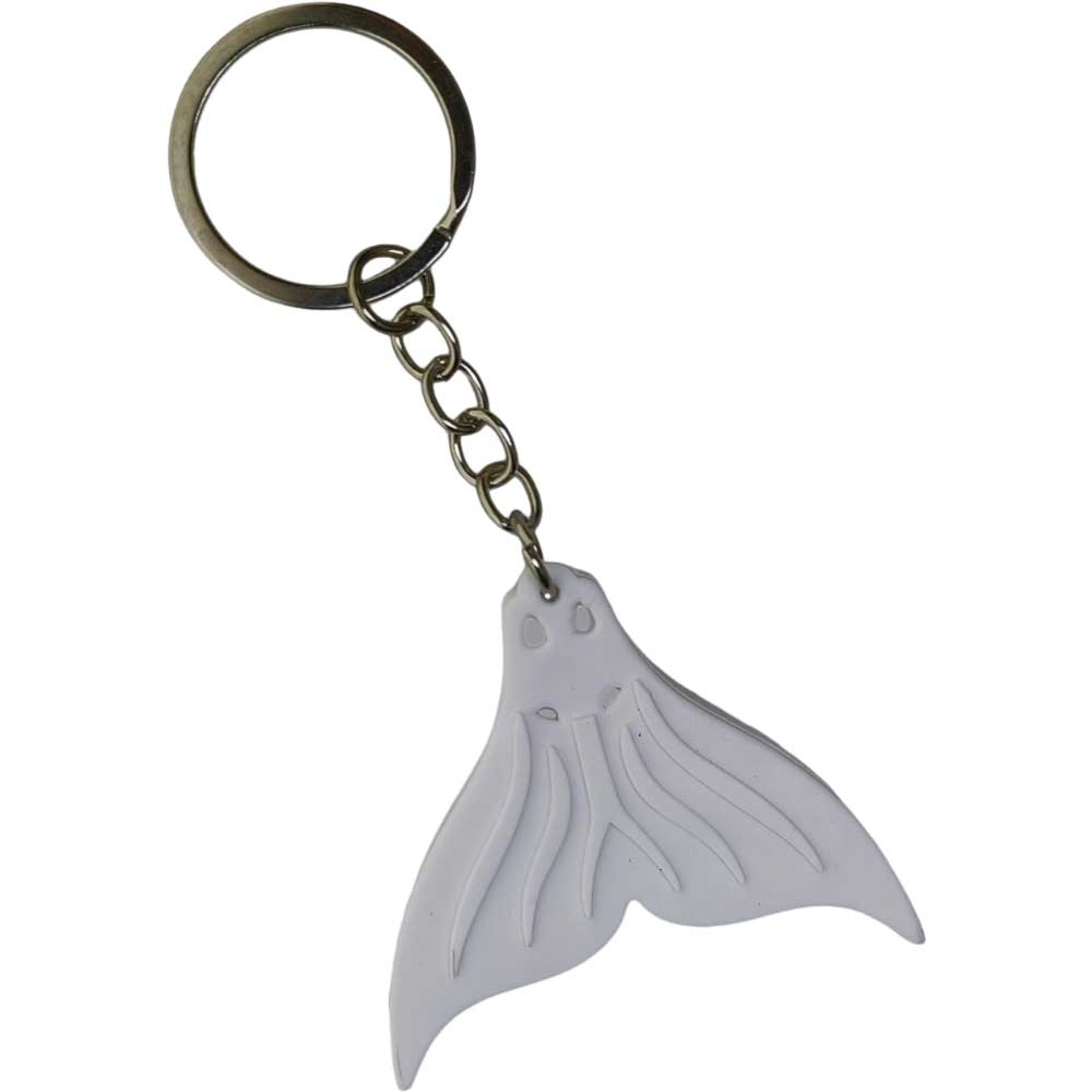 Mermaid Tail Keychain Soft Silicone Diving Keyring Fish Tail Pendant for Keys & Bags – view 4