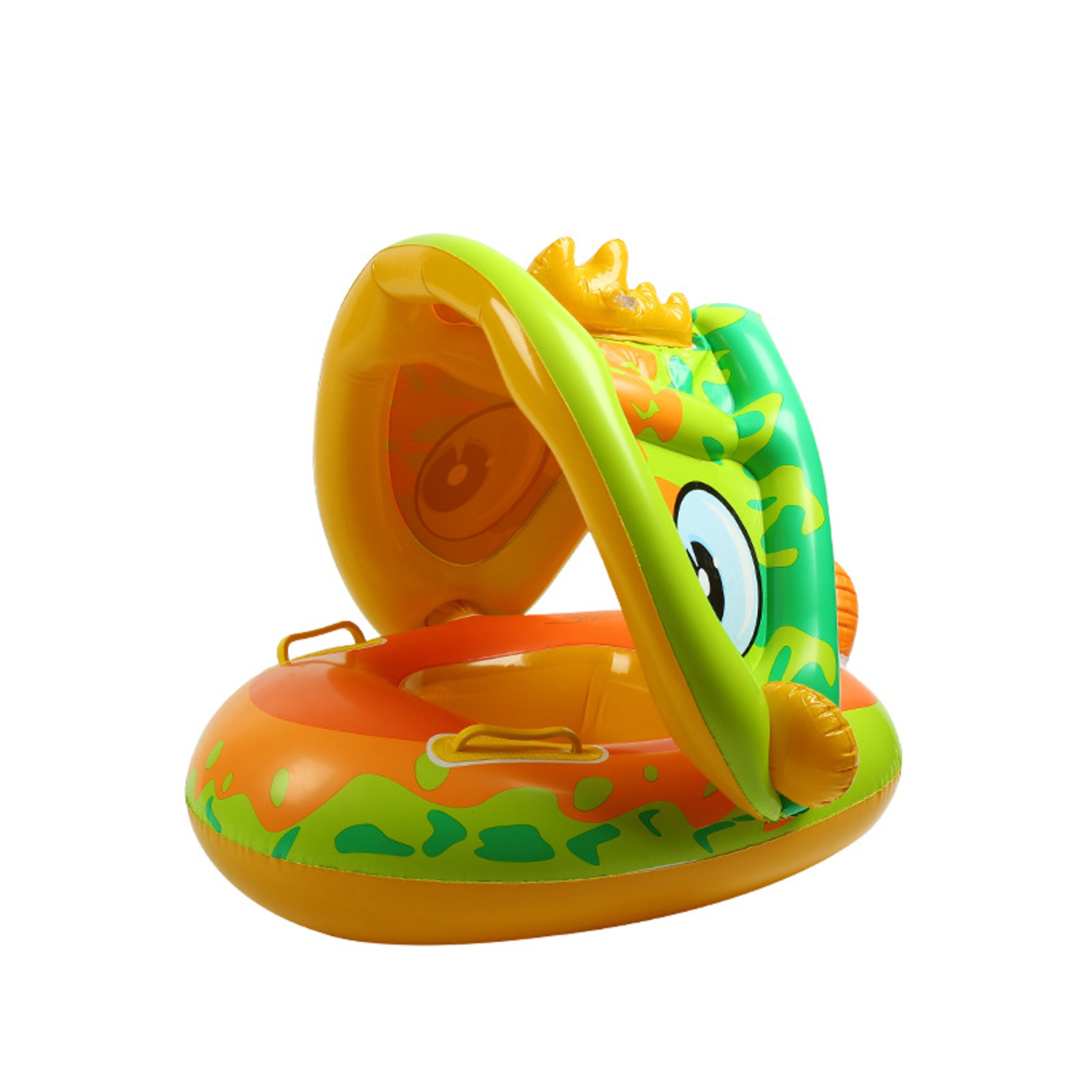 Baby Swim Float With Sun Canopy PVC Infant Swim Ring Seat For Toddlers  Kids 5