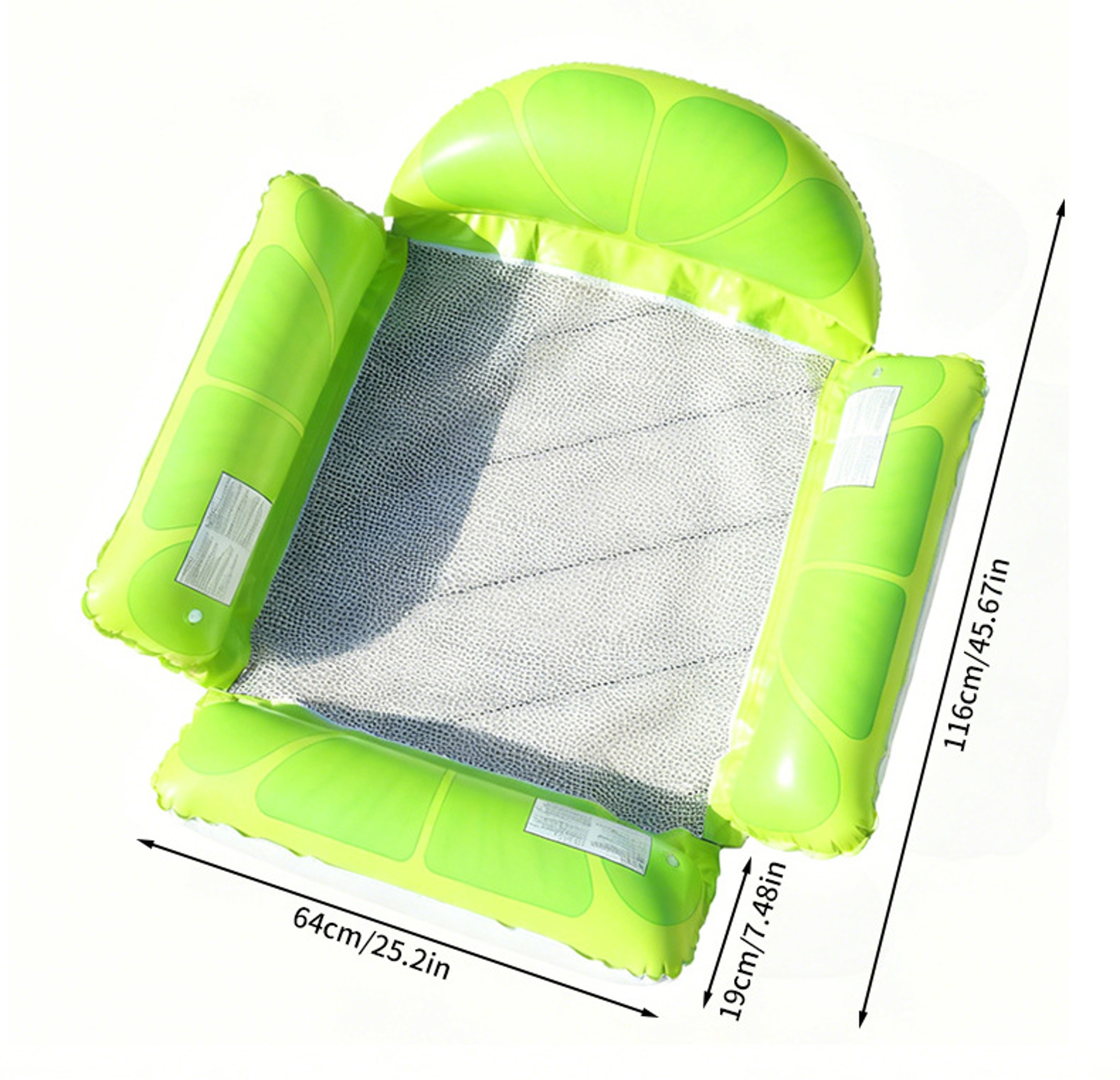 Fruit Splash Water Hammock Inflatable Pool Float Lounger For Pool Lake  Beach Relaxation 0