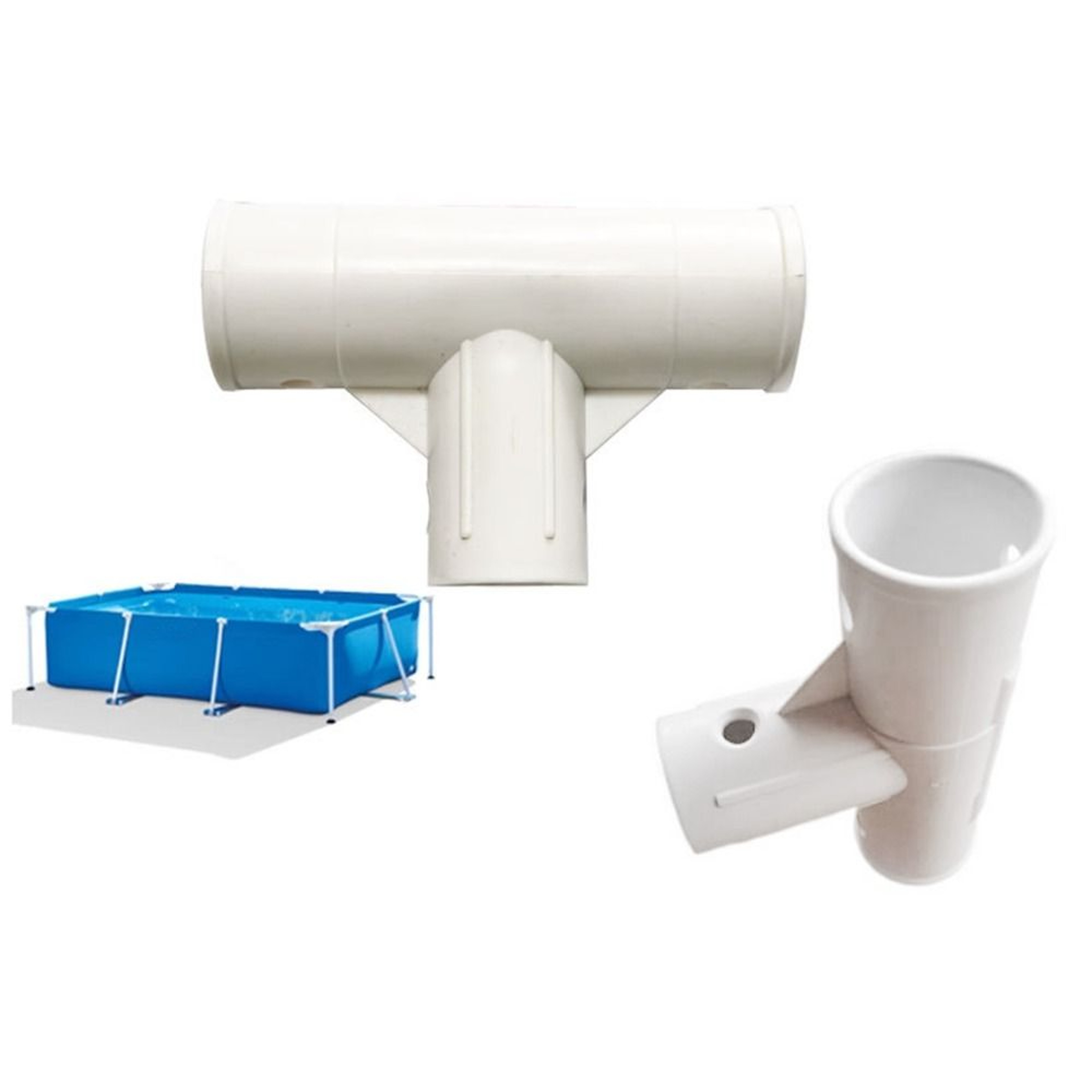 Compatible Pool Hose Adapter T Connector for Above Ground Pool Systems – view 1