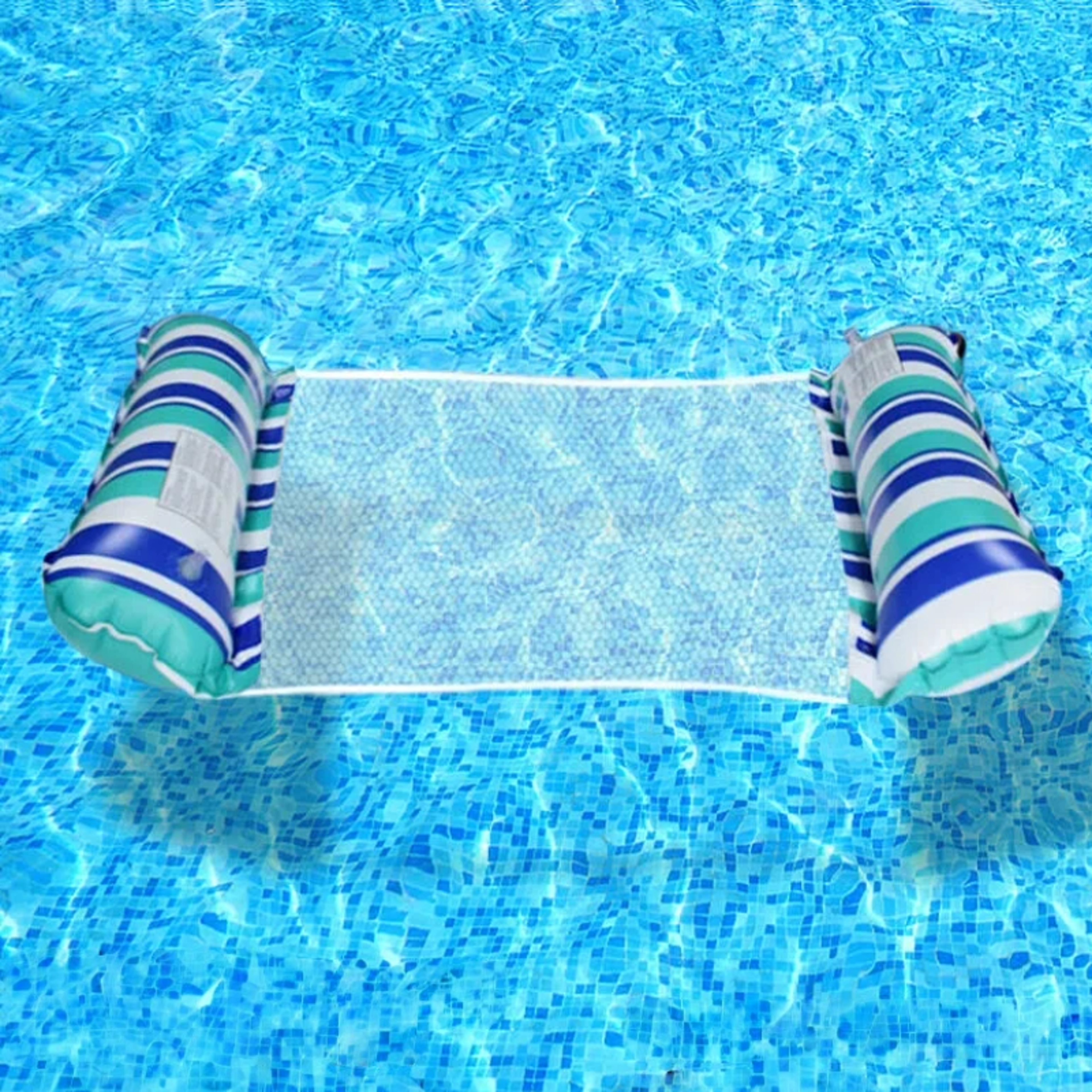 Inflatable Water Hammock Pool Float Lounger Chair For Adults  Kids 8