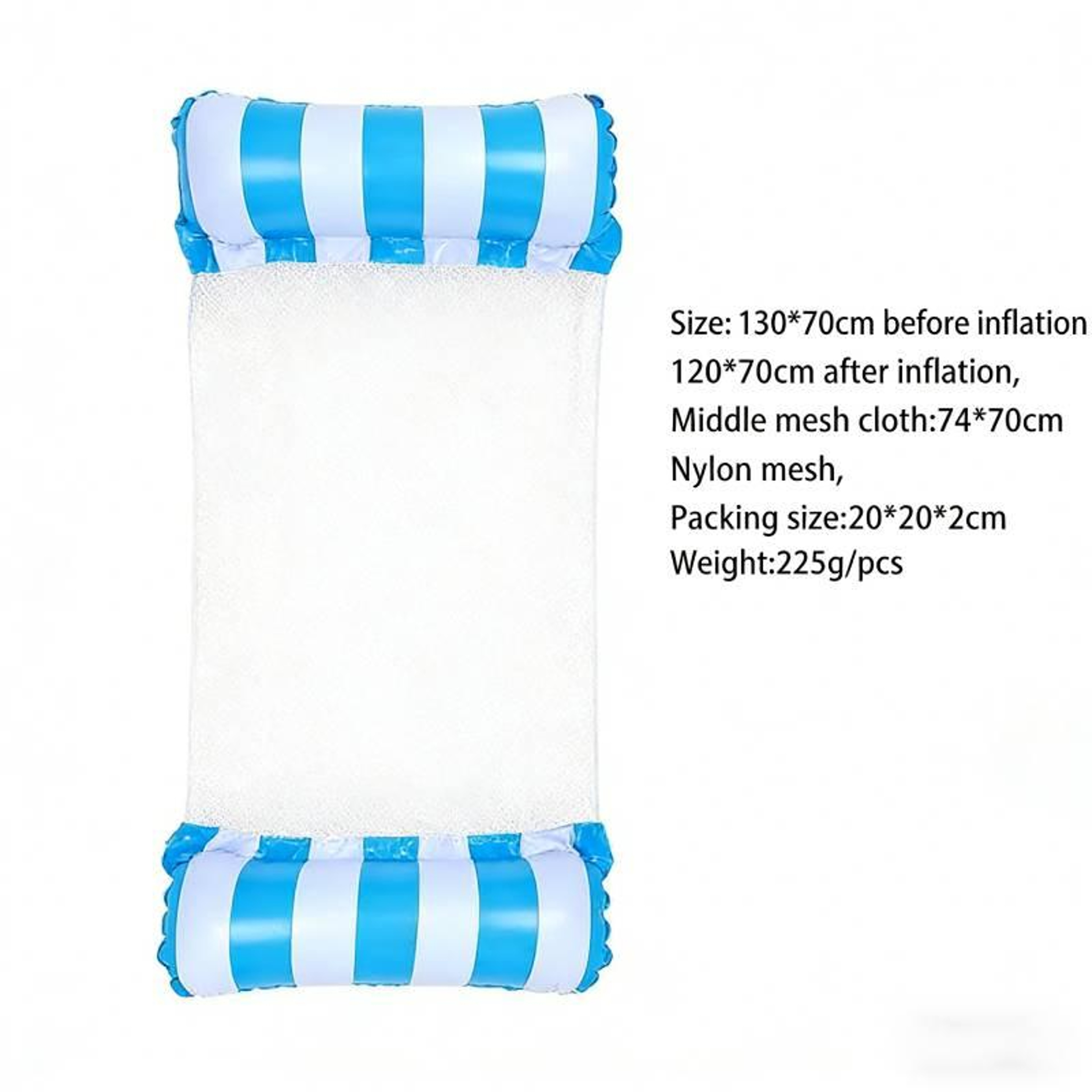 Inflatable Water Hammock Pool Float Lounger Comfortable Adult Floating Water Chair For Pool  Beach 1
