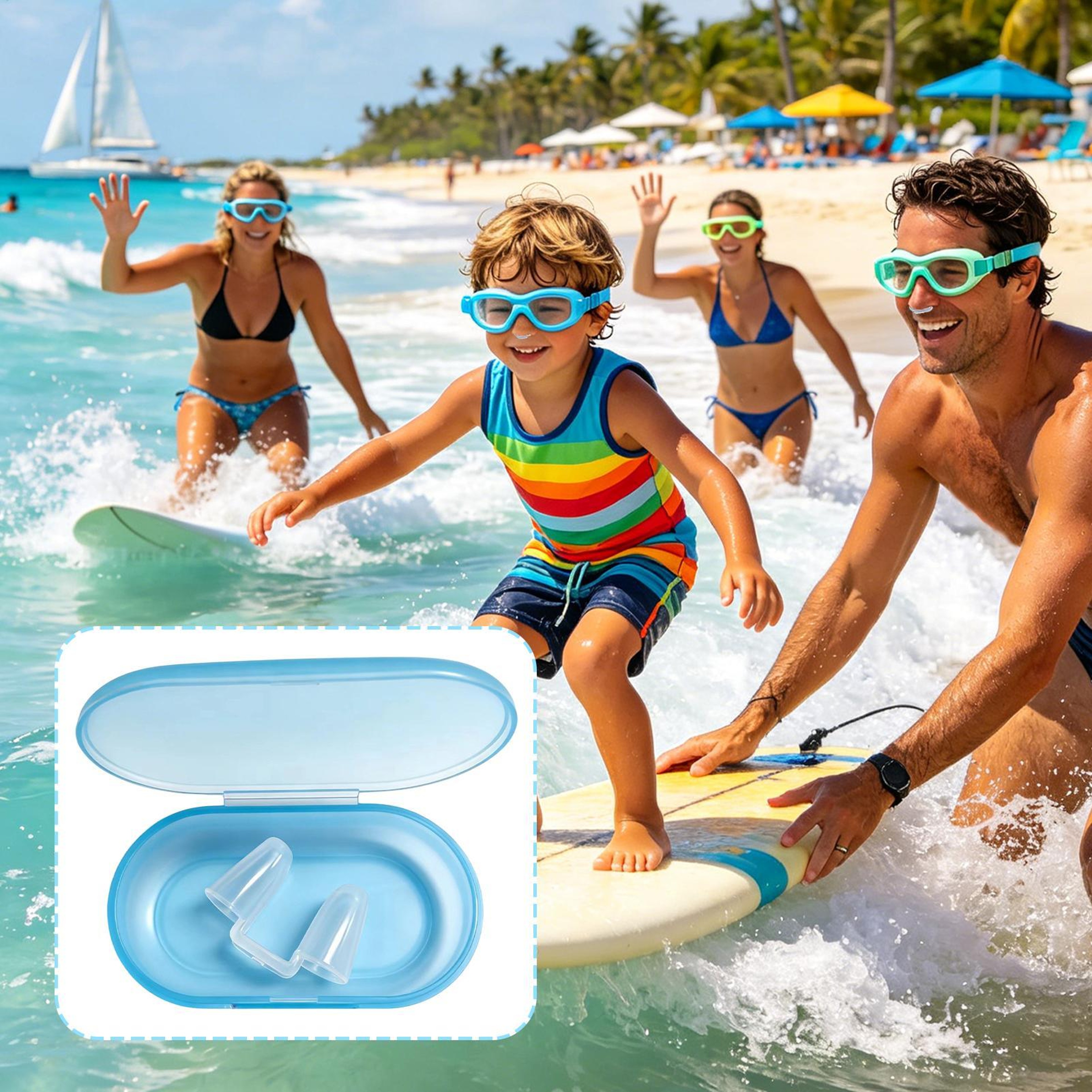 Leakproof Silicone Swimming Nose Clip For Snorkeling  Pool Training 1