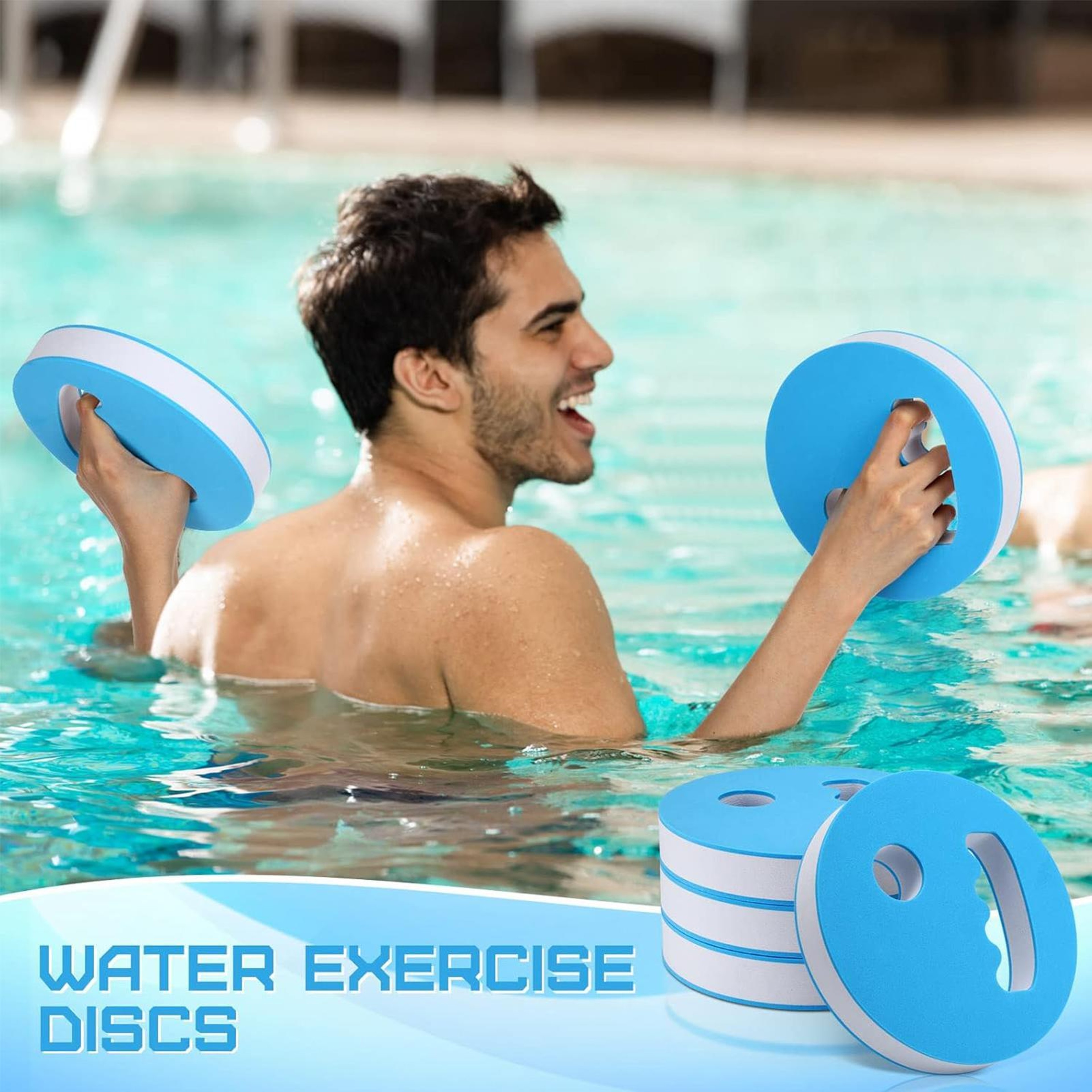 Water Exercise Discs Pool Exercise Weights EVA Foam Water Aerobics Equipment 0