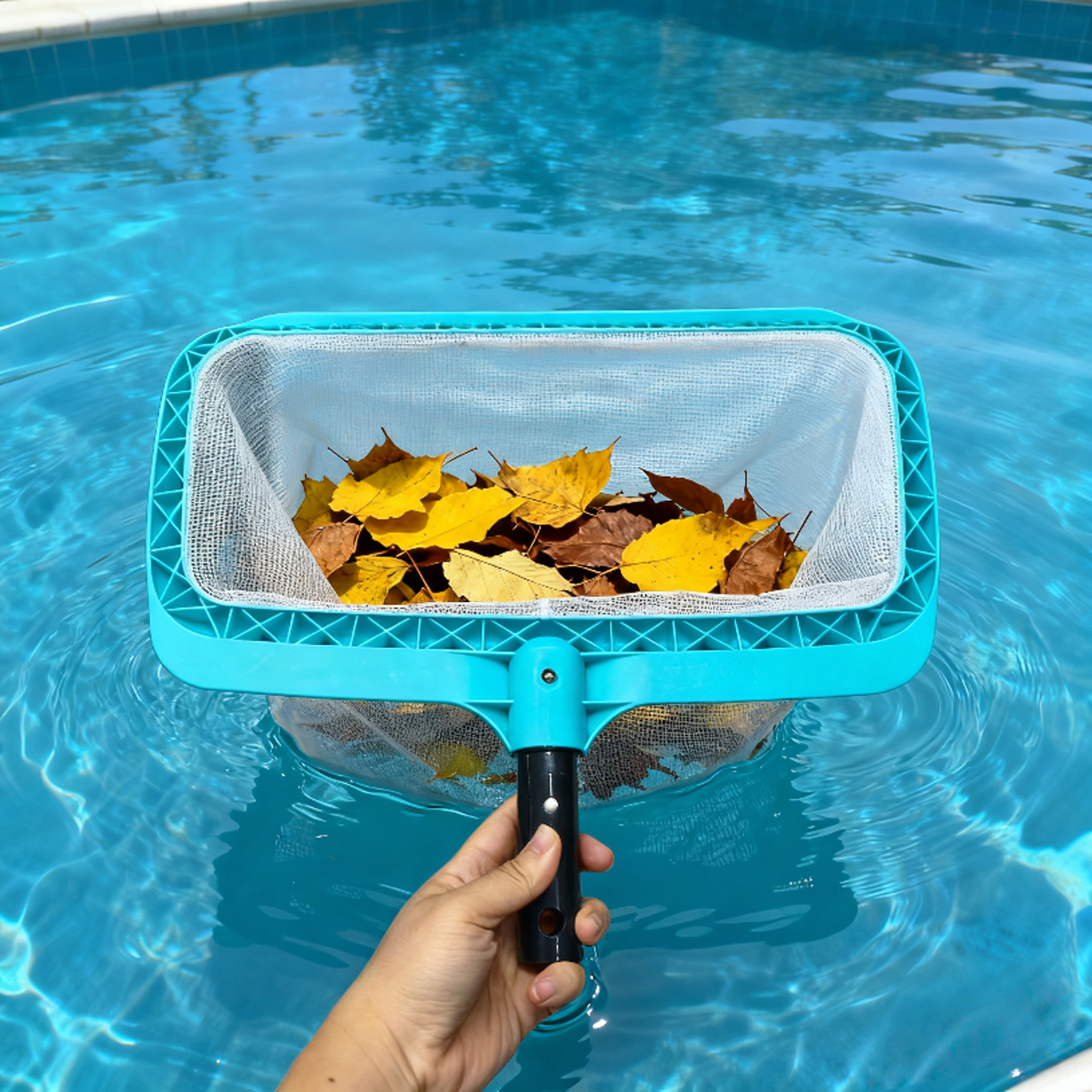 Durable Pool Skimmer Net Fine Mesh Leaf Skimmer for Swimming Pools, Ponds & Algae Removal – view 1