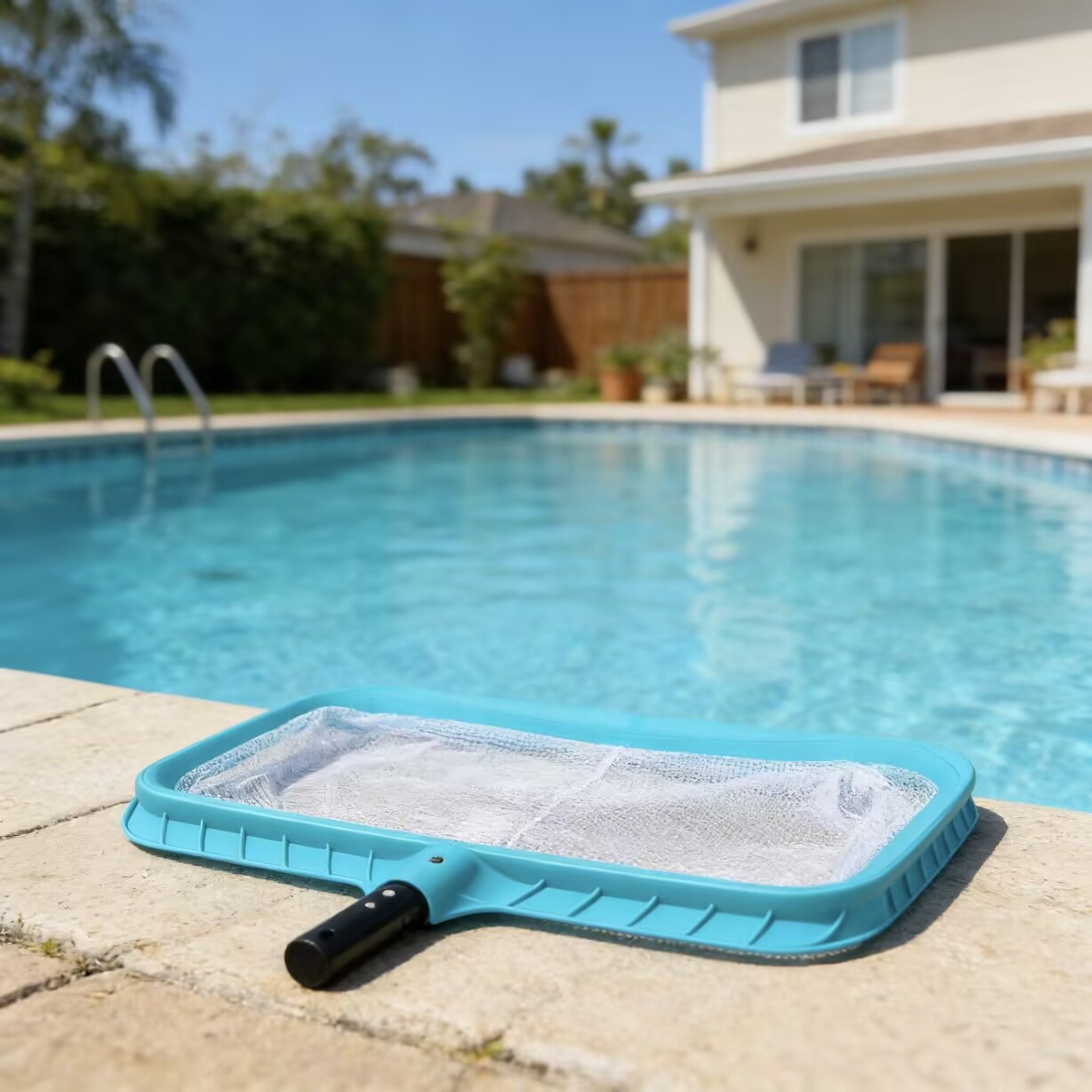Durable Pool Skimmer Net Fine Mesh Leaf Skimmer for Swimming Pools, Ponds & Algae Removal – view 3