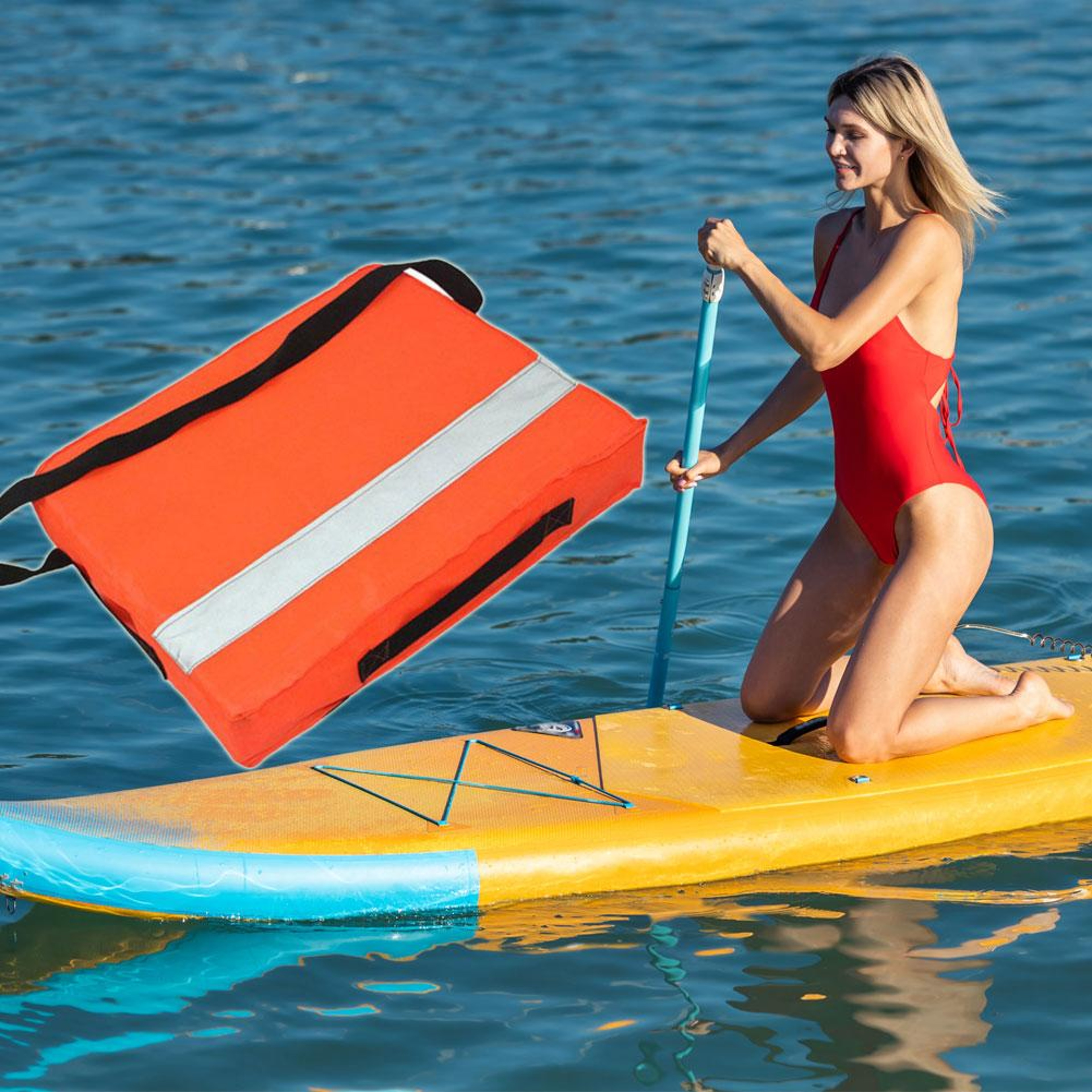 Throwable Flotation Device Boat Cushion Water Rescue Float for Boating, Swimming & Marine Safety – view 5
