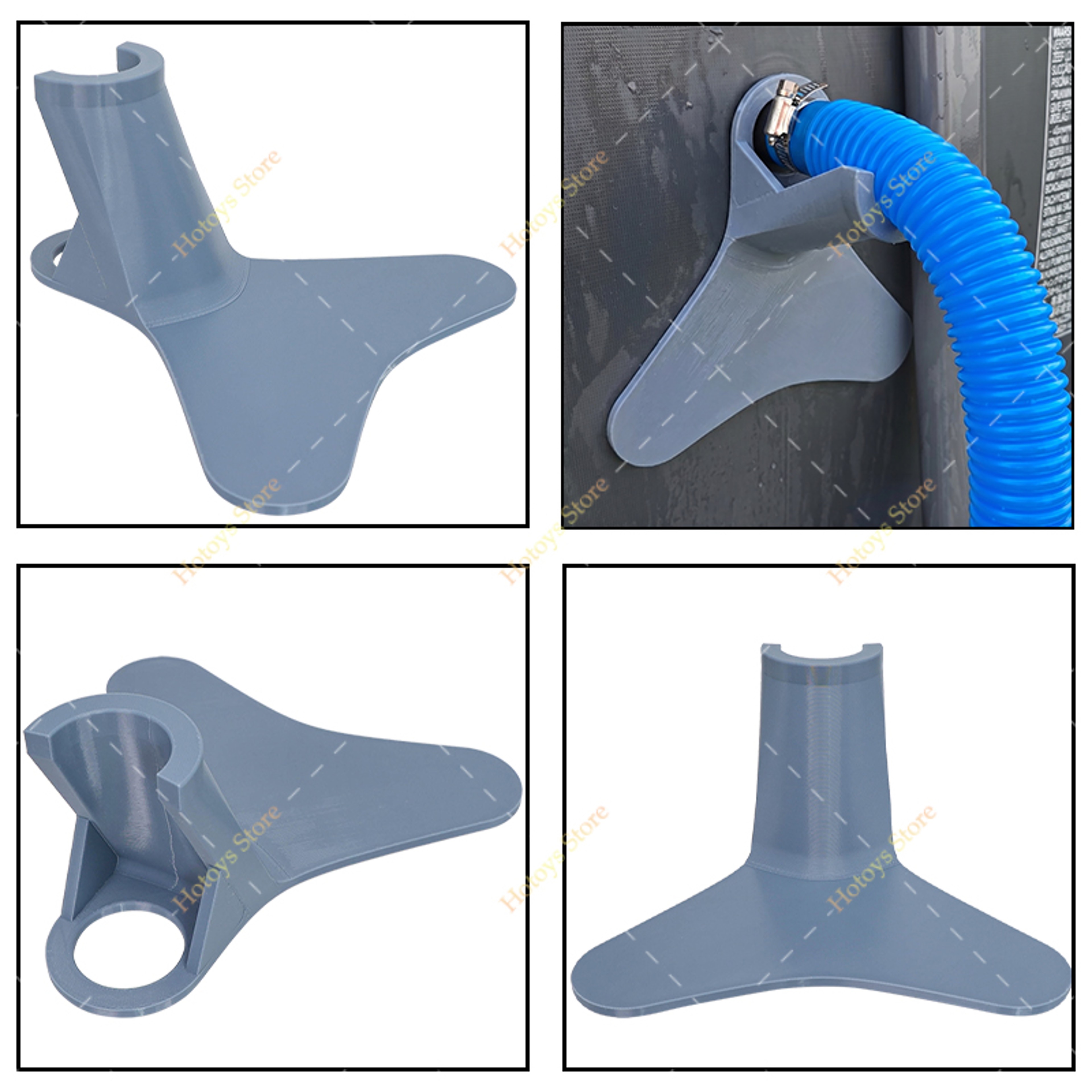 Pool Hose Holder Swimming Pool Hose Support Clamp For Secure Drain  Filter Pipe Stability 2