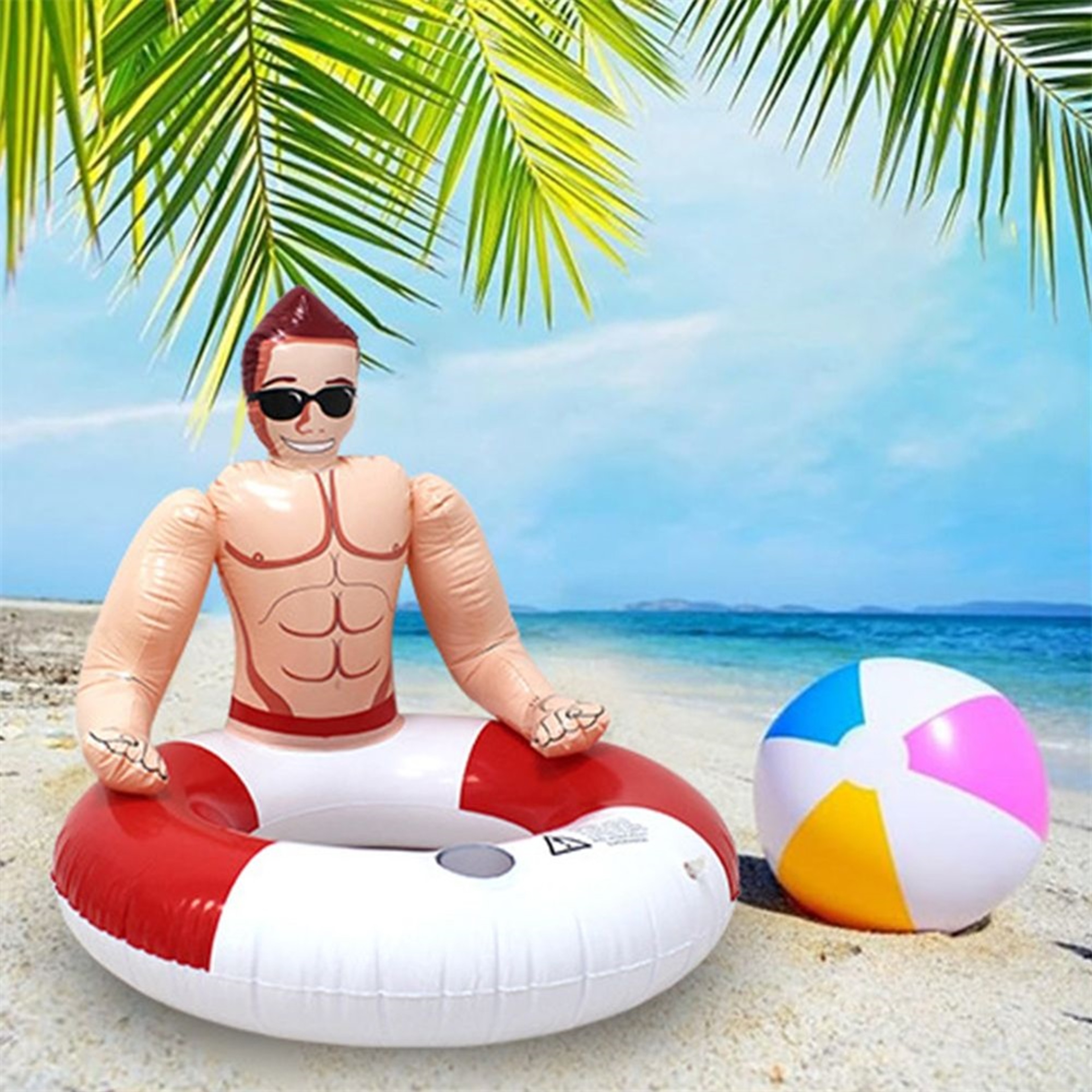 Adult Pool Float Inflatable Swim Ring Durable PVC Swimming Tube For Pool Parties  Beach Fun 1
