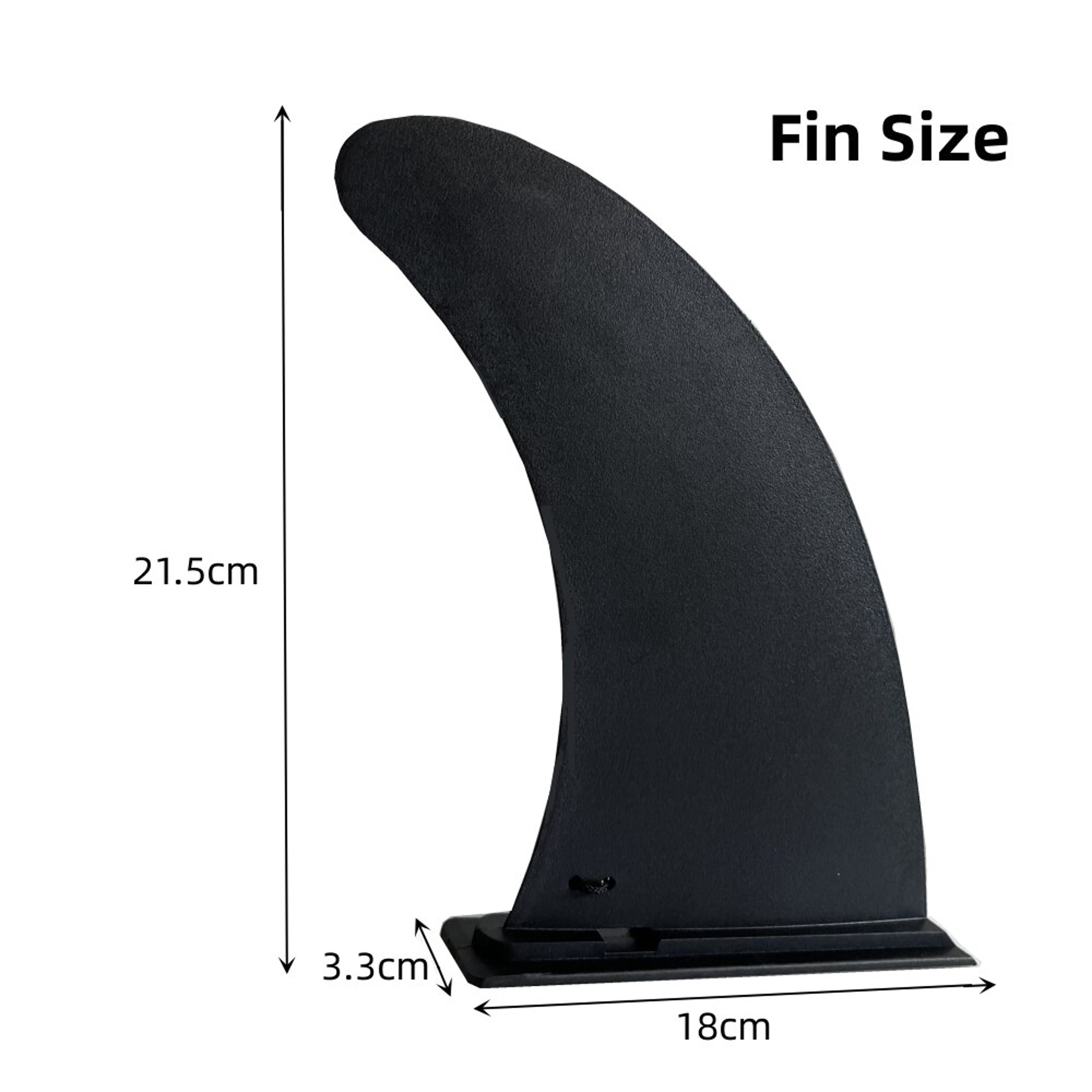 Universal SUP Board Fin Replacement with Base Durable Nylon Paddle Board Fin for Inflatable SUP & Surfboards – view 3