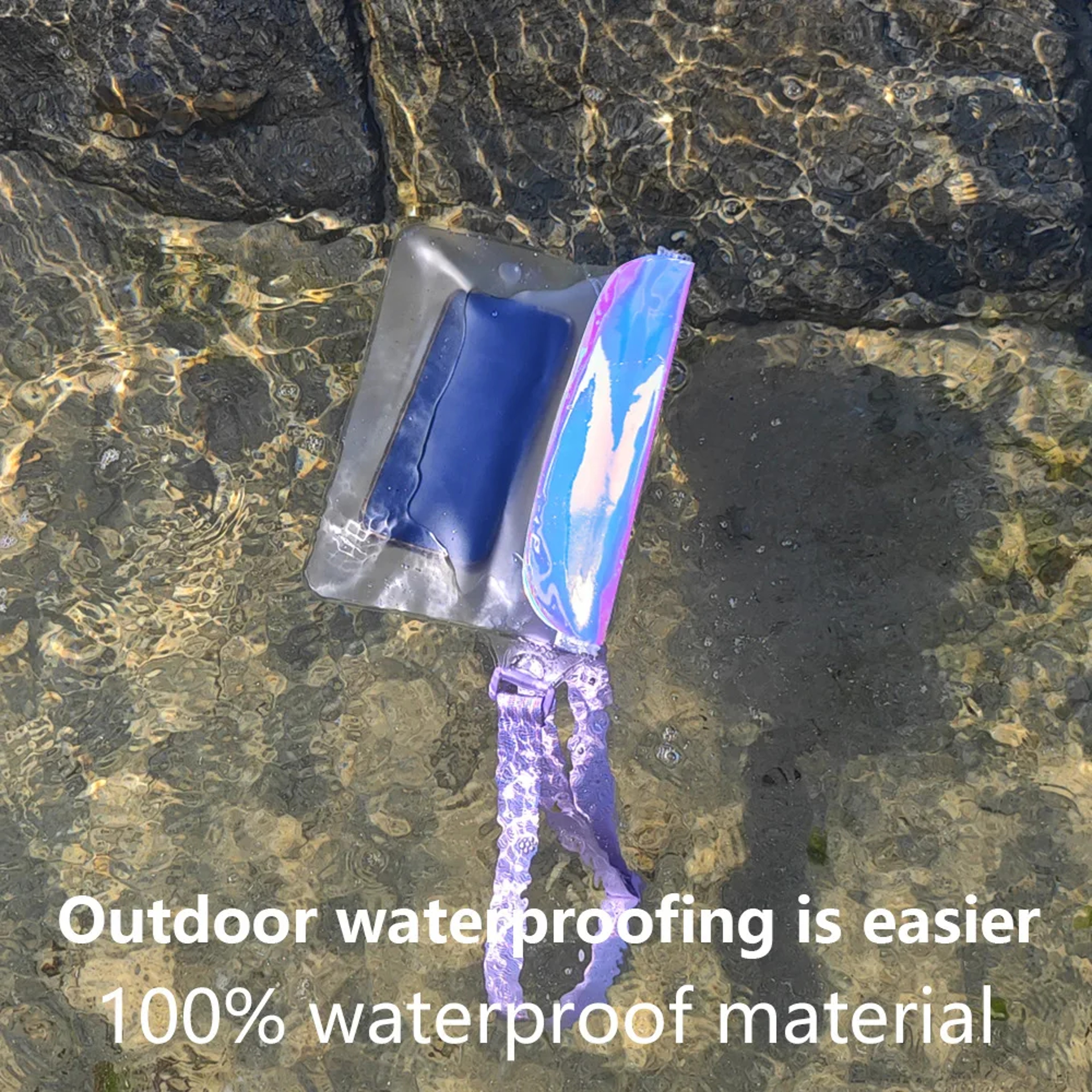 Pink Waterproof Dry Bag Waist Pack Waterproof Phone Pouch For Swimming Beach  Water Sports 2