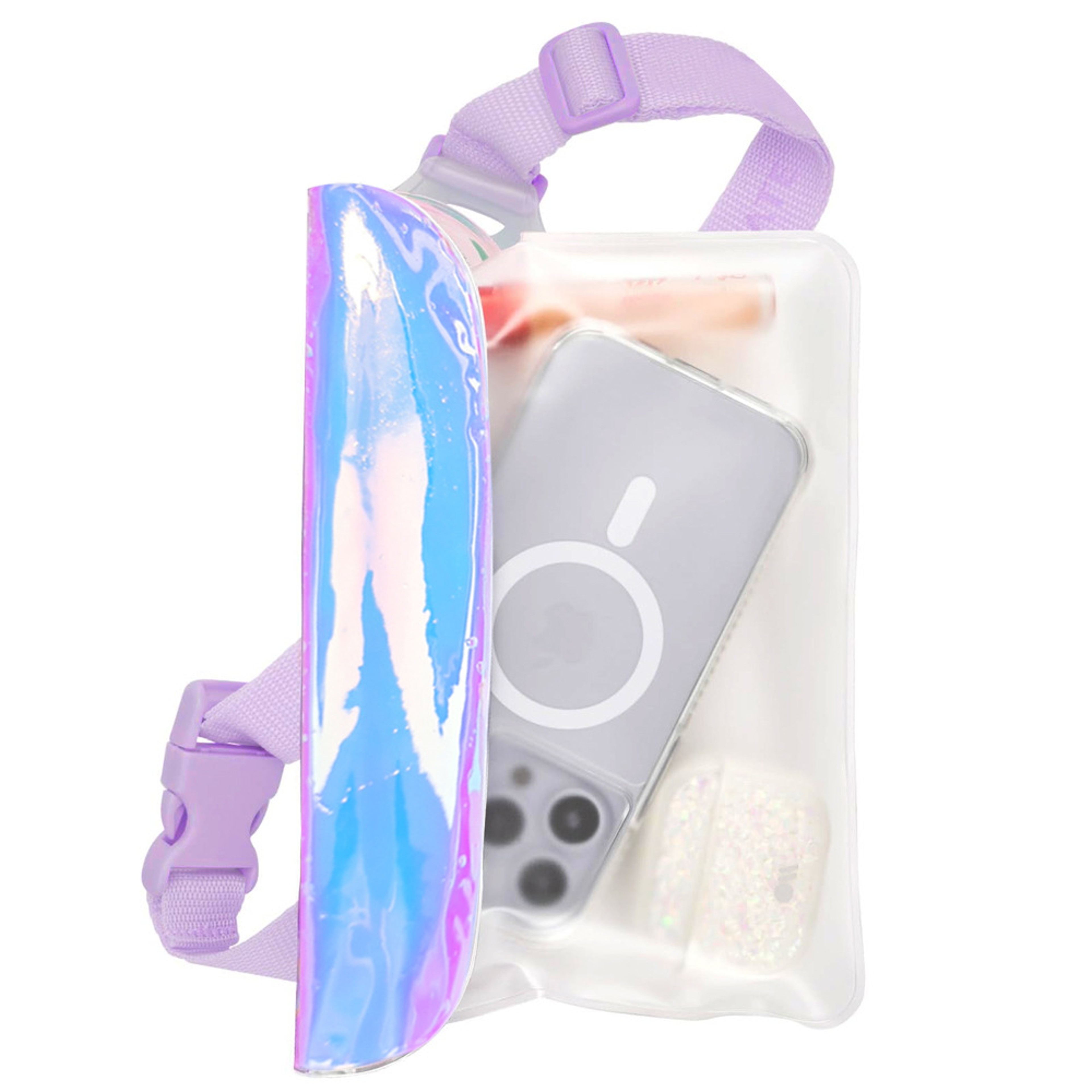 Pink Waterproof Dry Bag Waist Pack Waterproof Phone Pouch For Swimming Beach  Water Sports 4