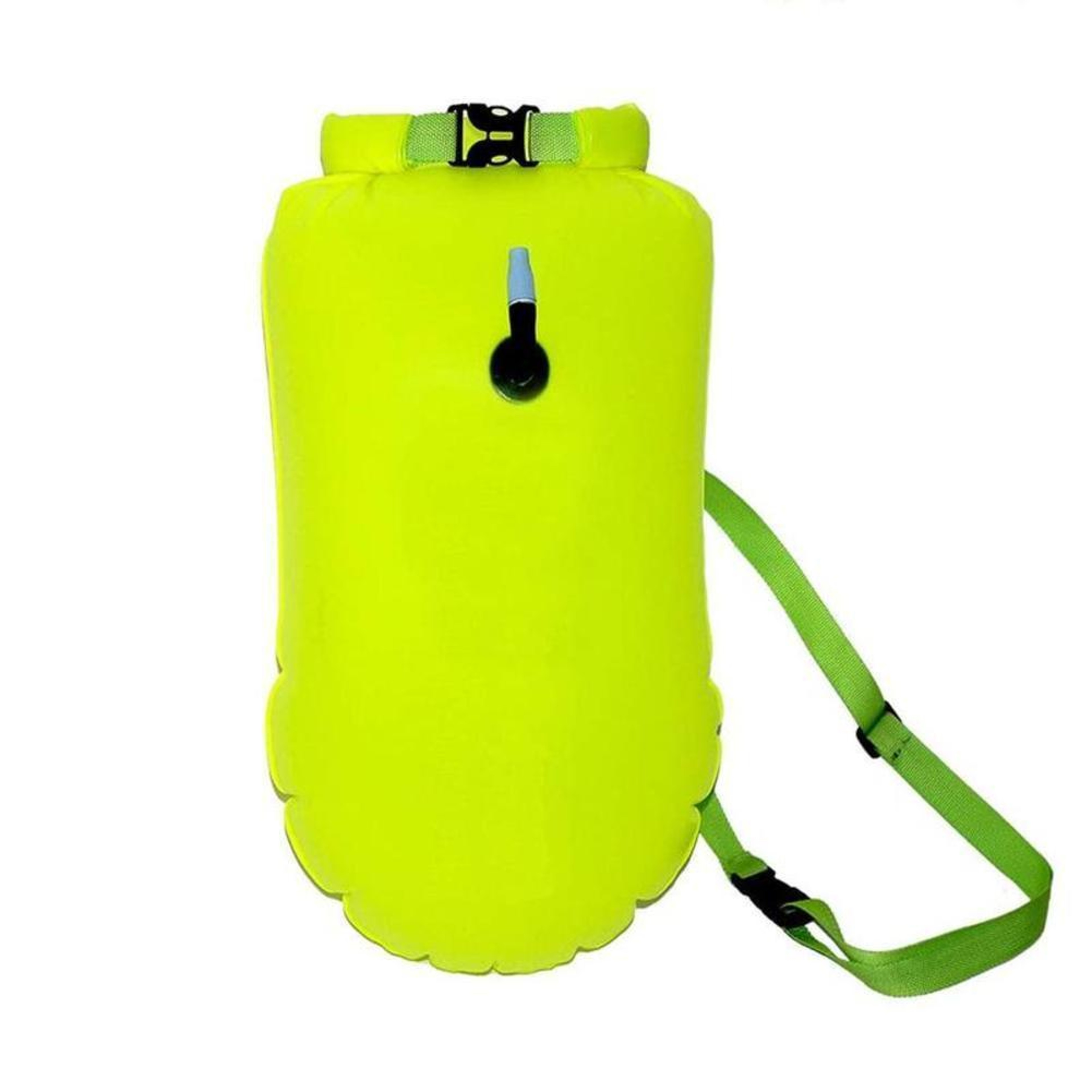 Inflatable Tow Float Swim Buoy With Waist Belt For Open Water Swimming Safety  Storage 1