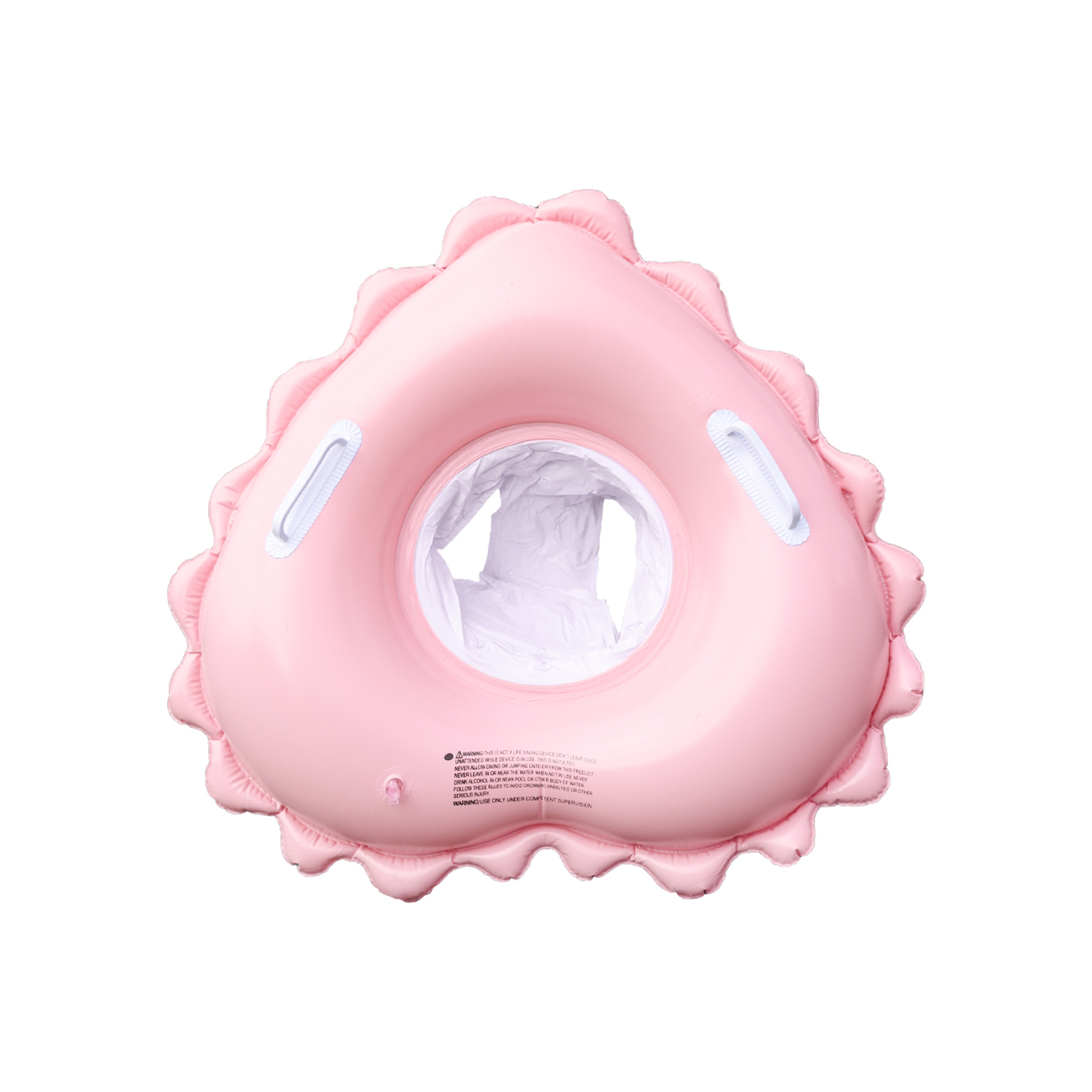Heart Pool Float With Handles Inflatable Pool Float Ring With Cute Ruffle Design For Summer Fun 5