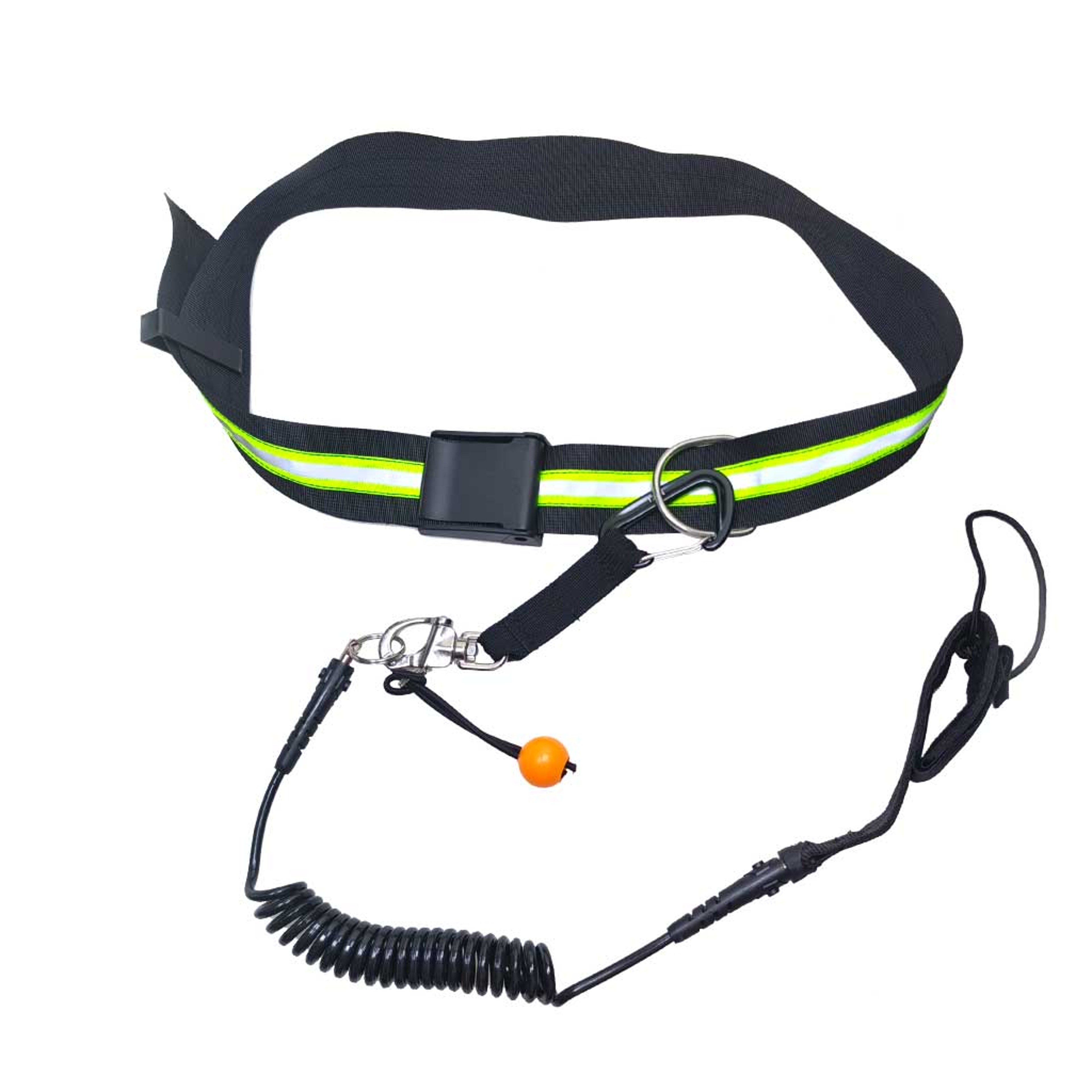 Quick Release Belt with Coiled Safety Leash for Paddle Board & Whitewater Adventures – view 1