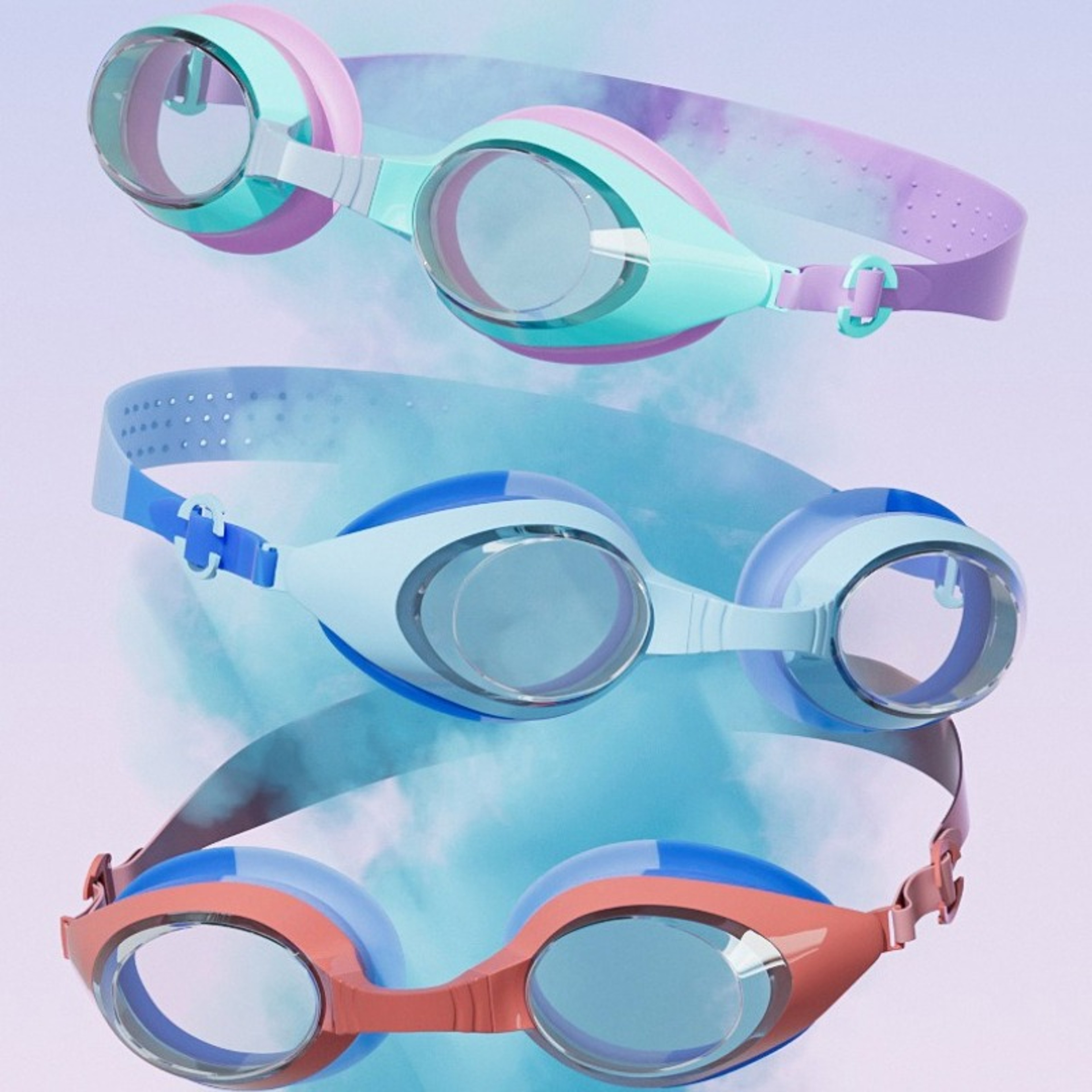 Kids Swimming Goggles Anti Fog Clear Vision Leak Proof Pool Goggles For Boys  Girls 1