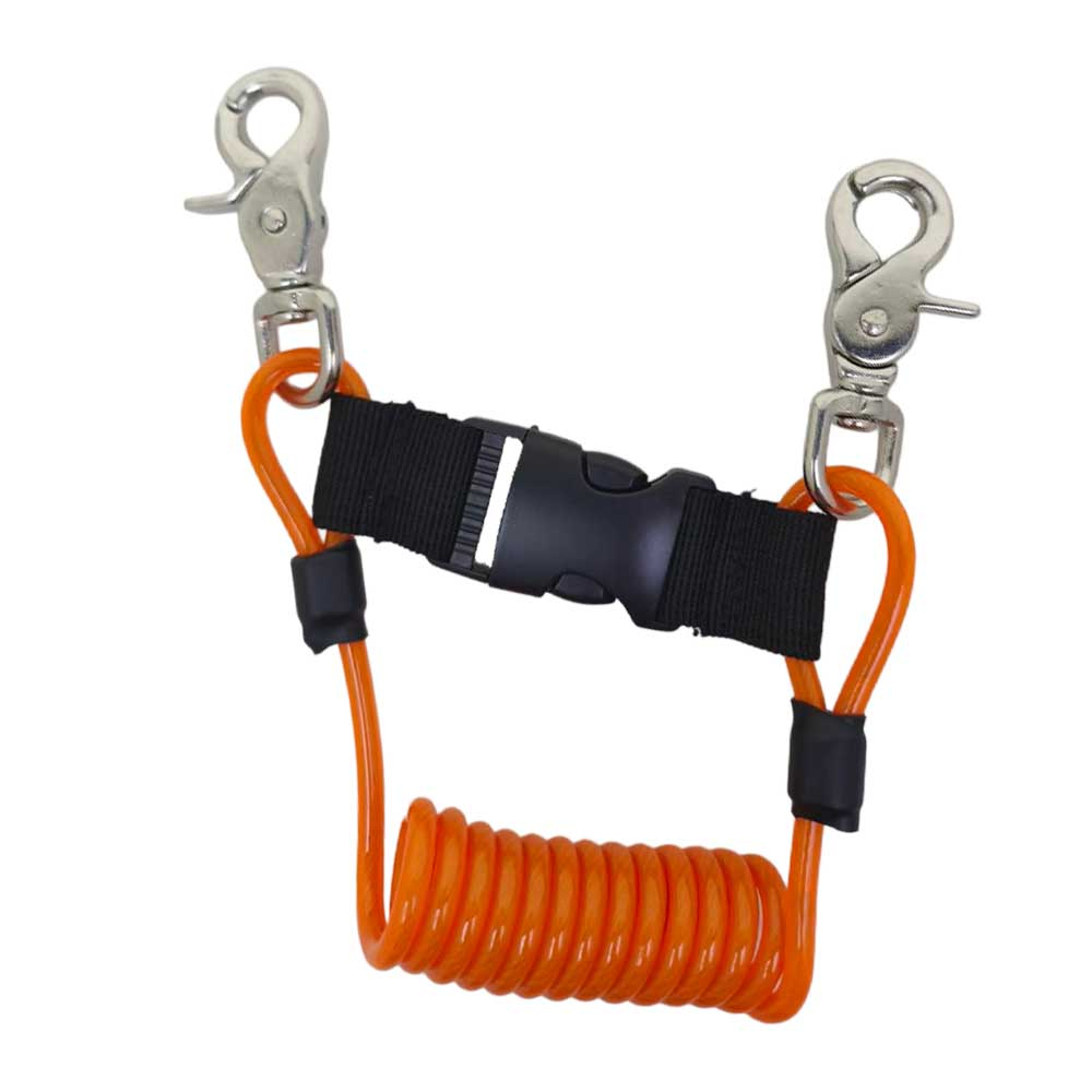 Scuba Retractable Lanyard with Stainless Steel Swivel Clips for Diving, Fishing & Boating – view 5