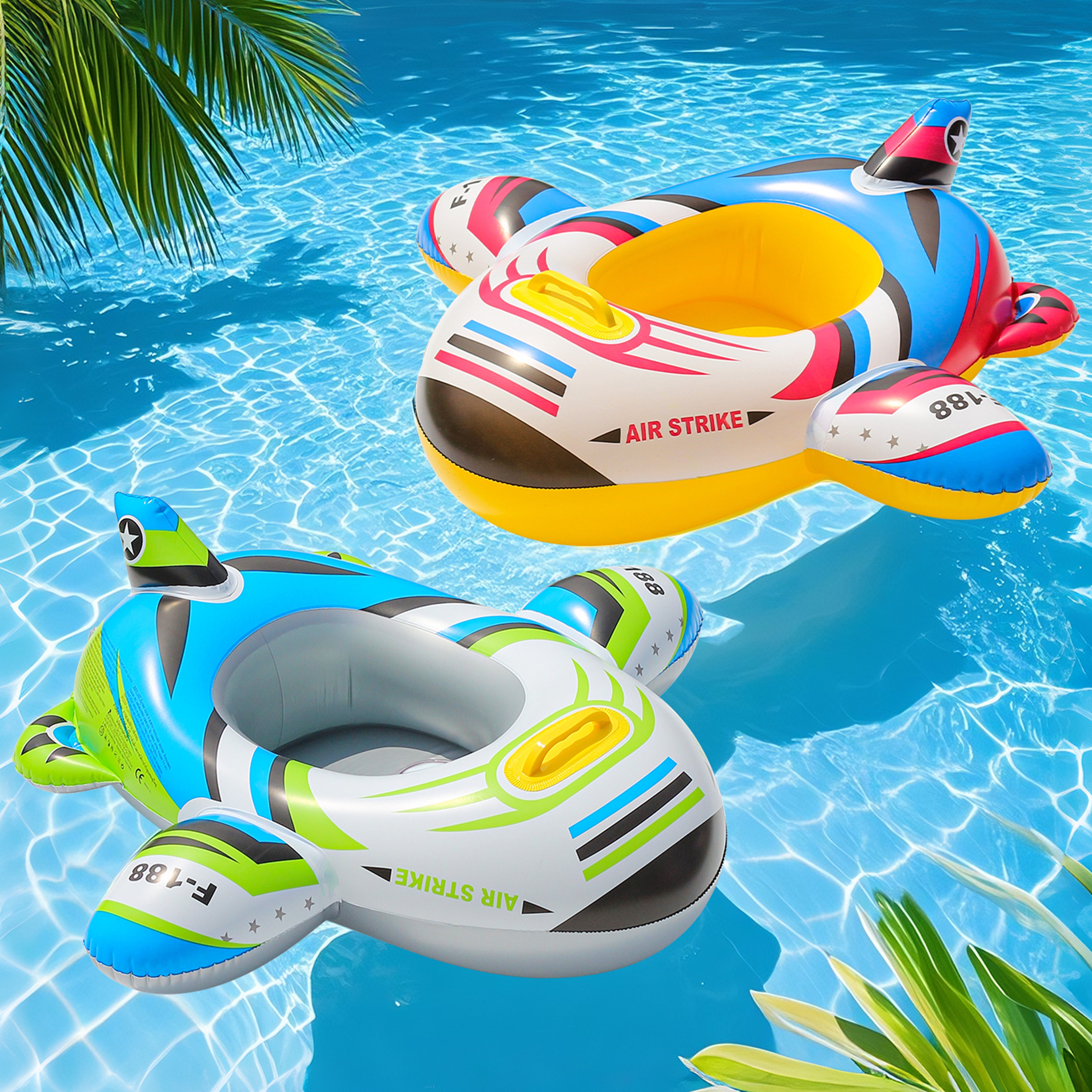 Kids Inflatable Airplane Float Fun Airplane Pool Float for Summer Water Play & Lake Adventures – view 1