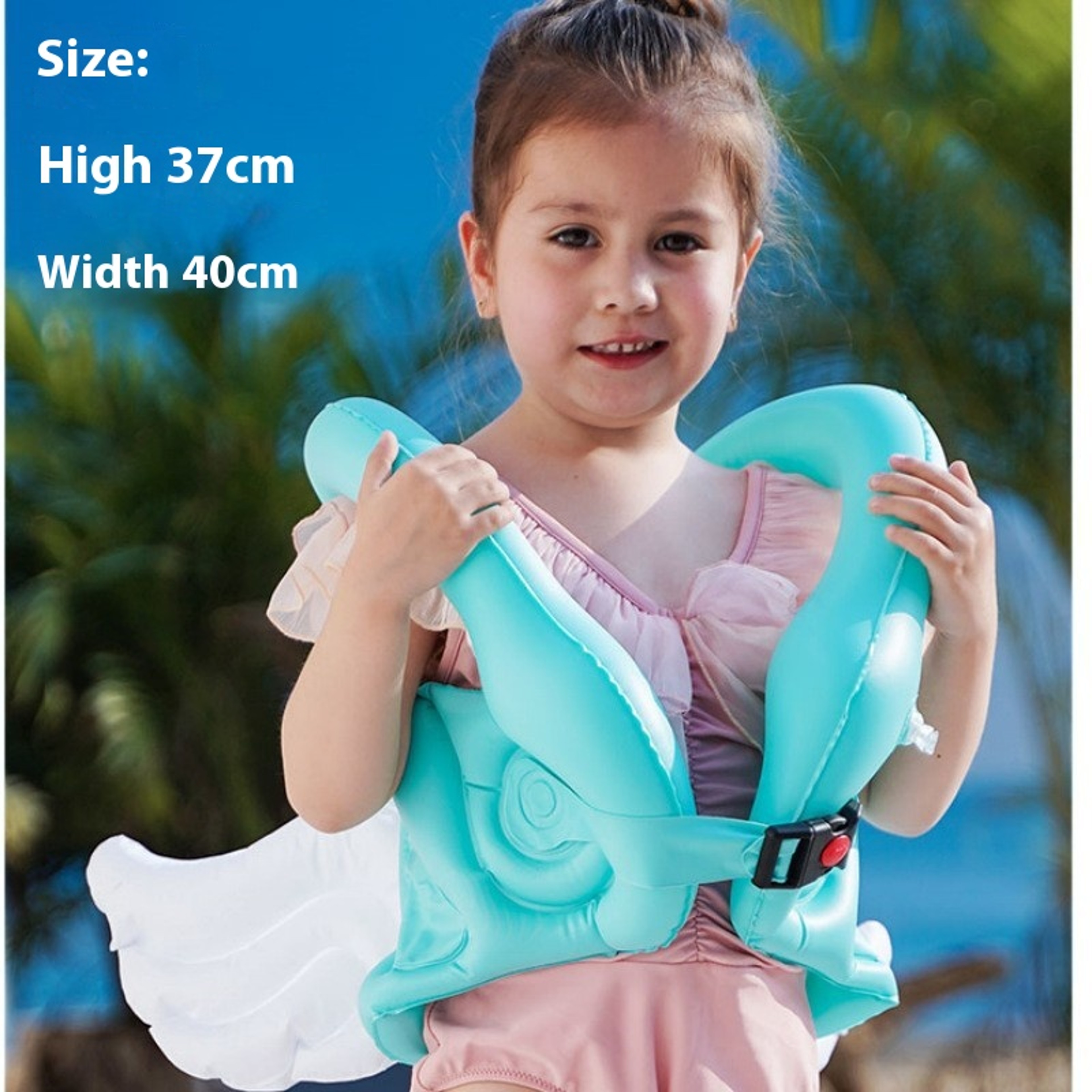 Angel Wing Kids Swim Arm Bands & Children's Swim Vest Inflatable Swim Floaties for Pool & Beach Fun – view 7