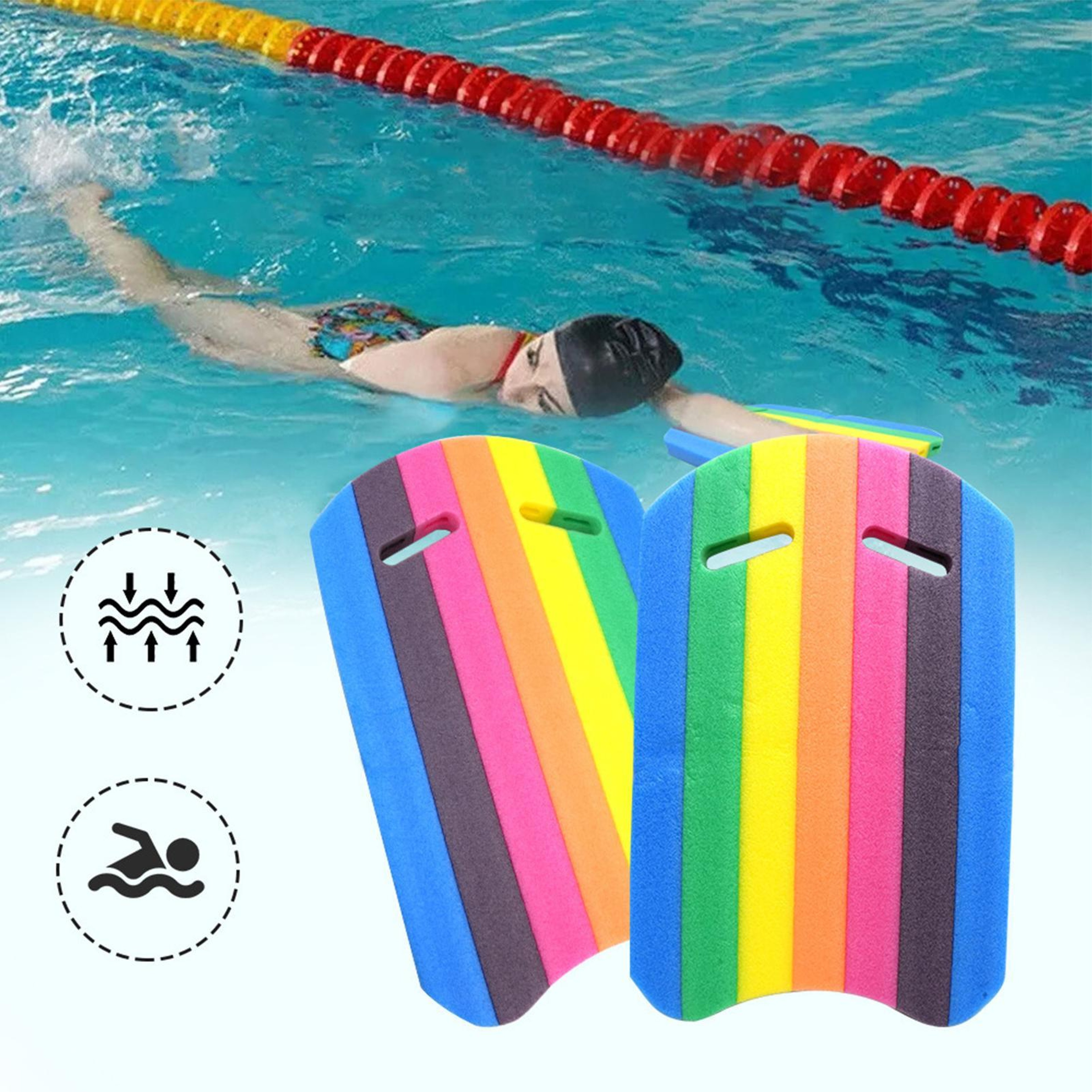 Swim Kickboard Training Board for Kids & Adults Lightweight Pool Kickboard for Swim Lessons & Fitness – view 2