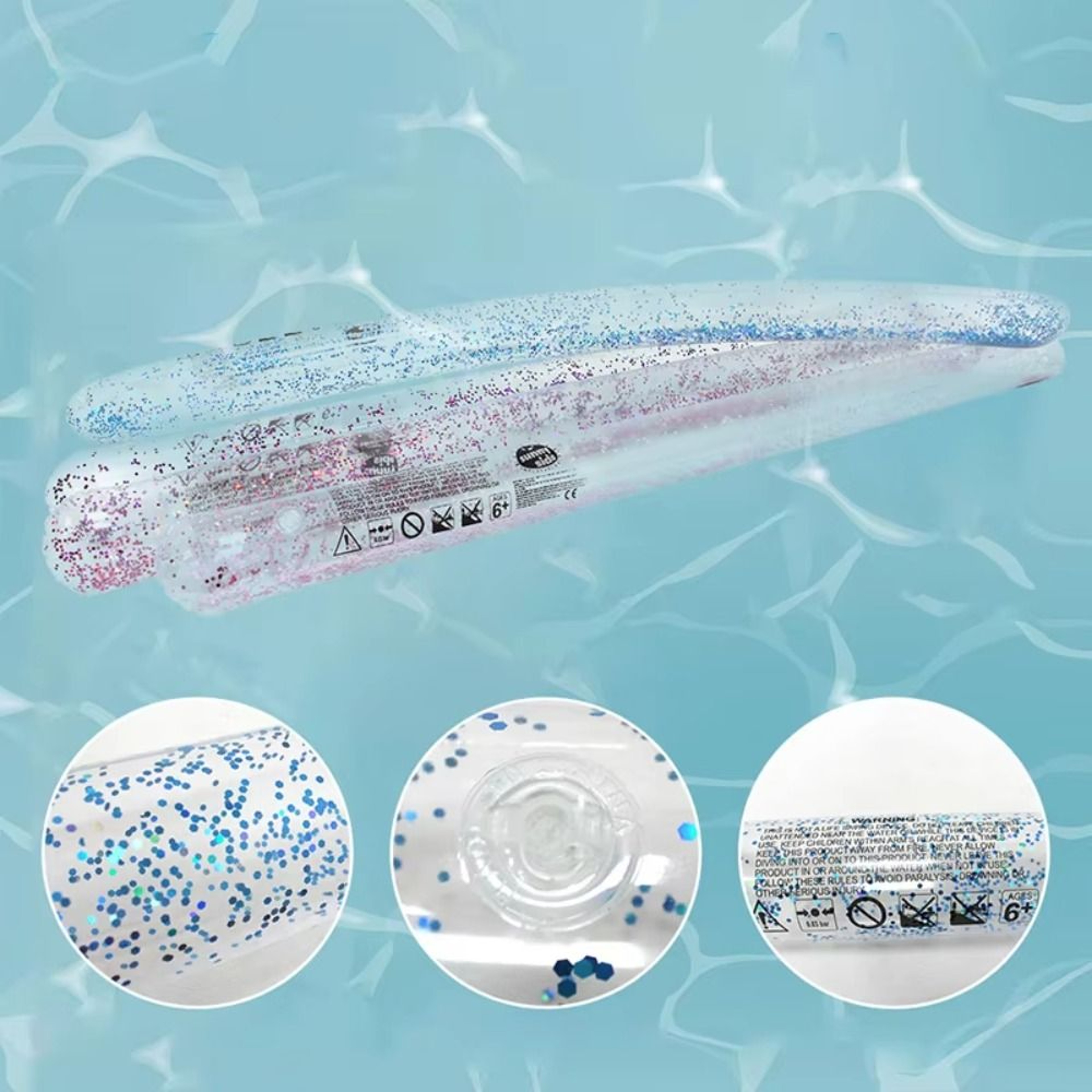 Portable Inflatable Swim Stick High Buoyancy Pool Float Stick For Swimming  Water Exercise 0