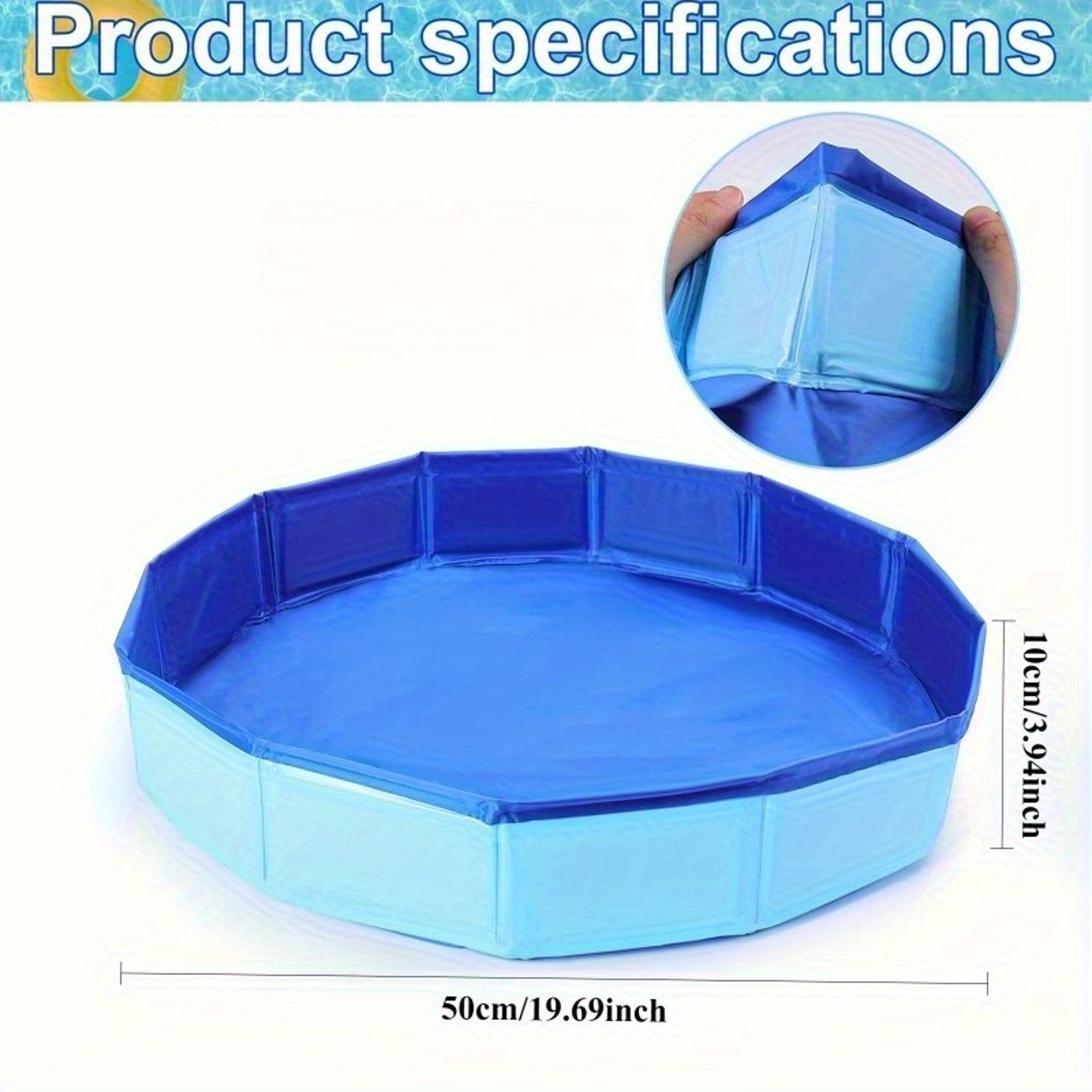 Portable Inflatable Pool Foot Bath Foldable Pool Foot Wash Basin For Cleaner Swimming Pool Entry 4
