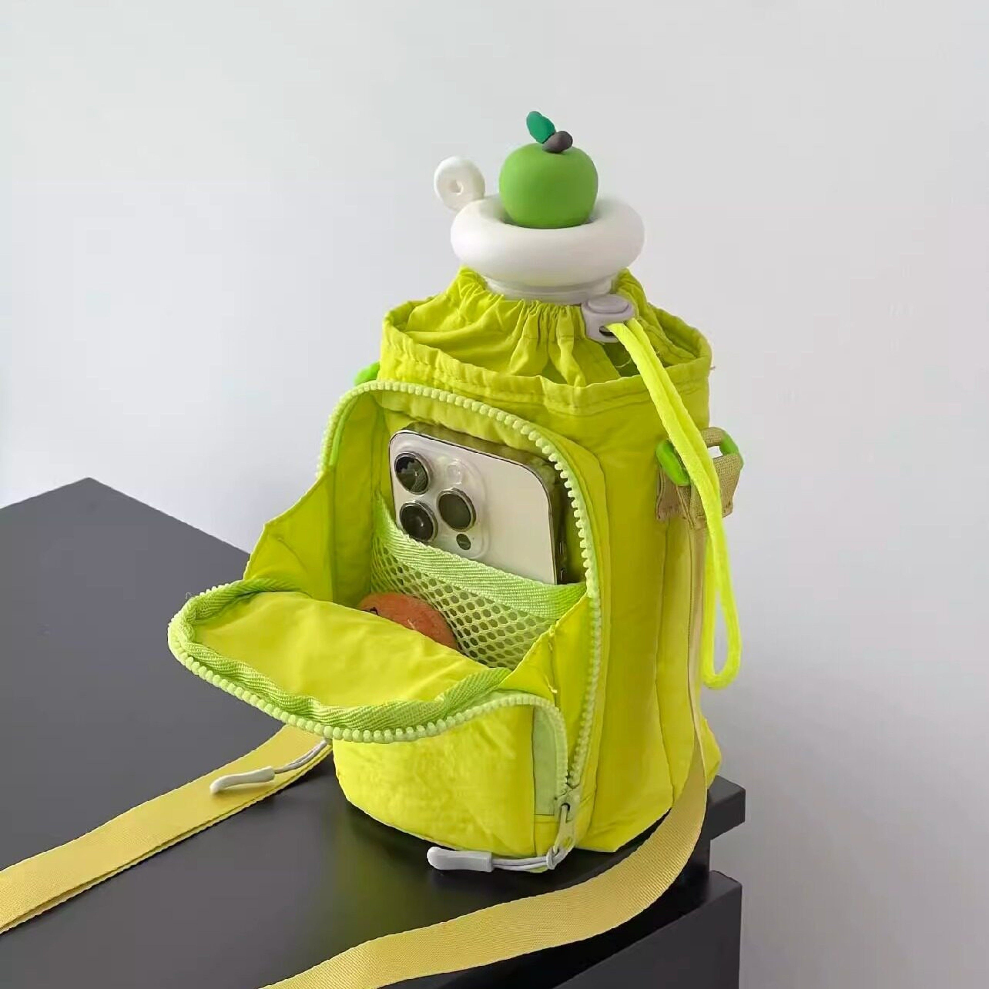 Water Bottle Carrier Bag With Phone Pocket And Adjustable Strap For Outdoor Hiking 0